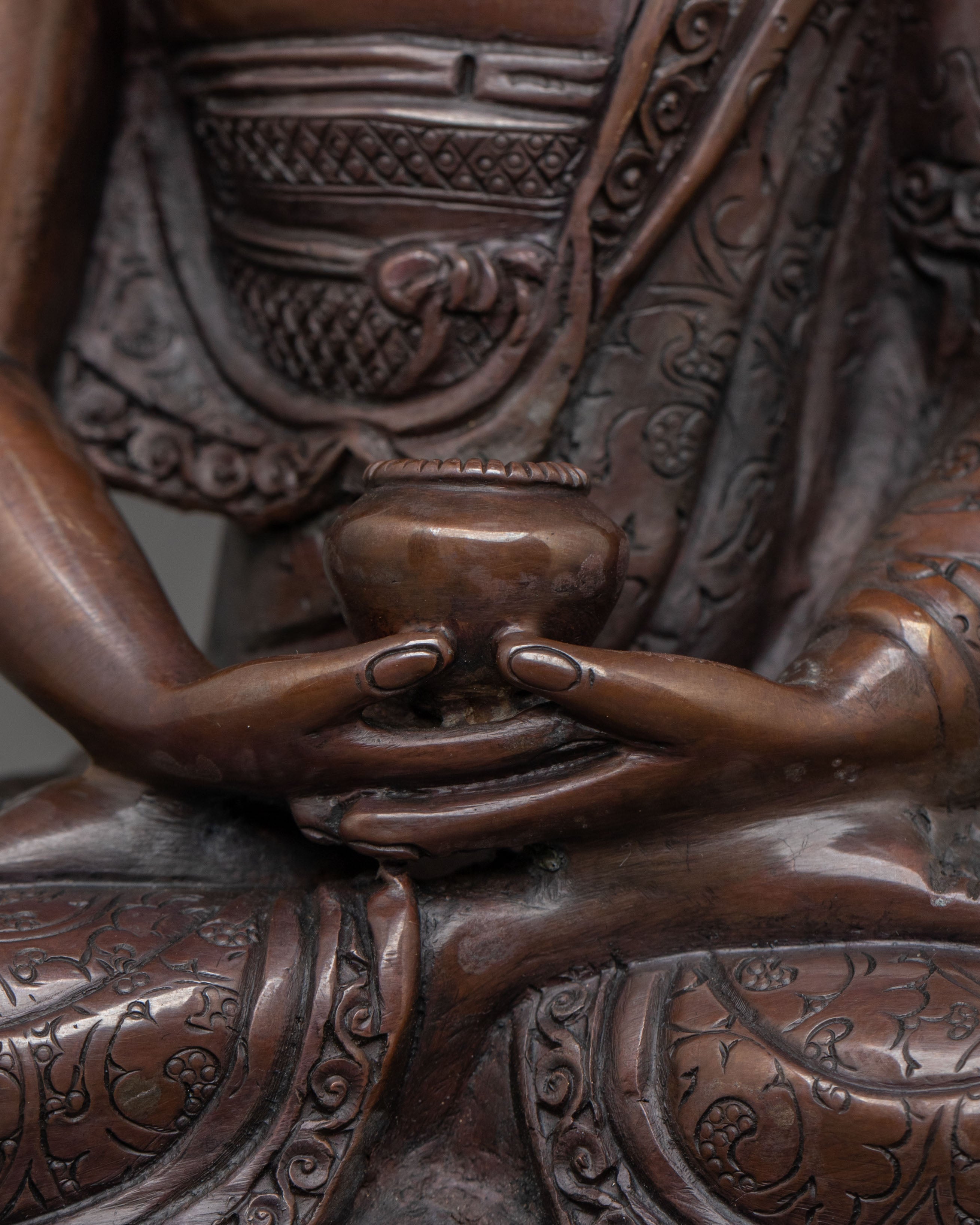 Amitabha Buddha Statue | Oxidized Copper Serenity