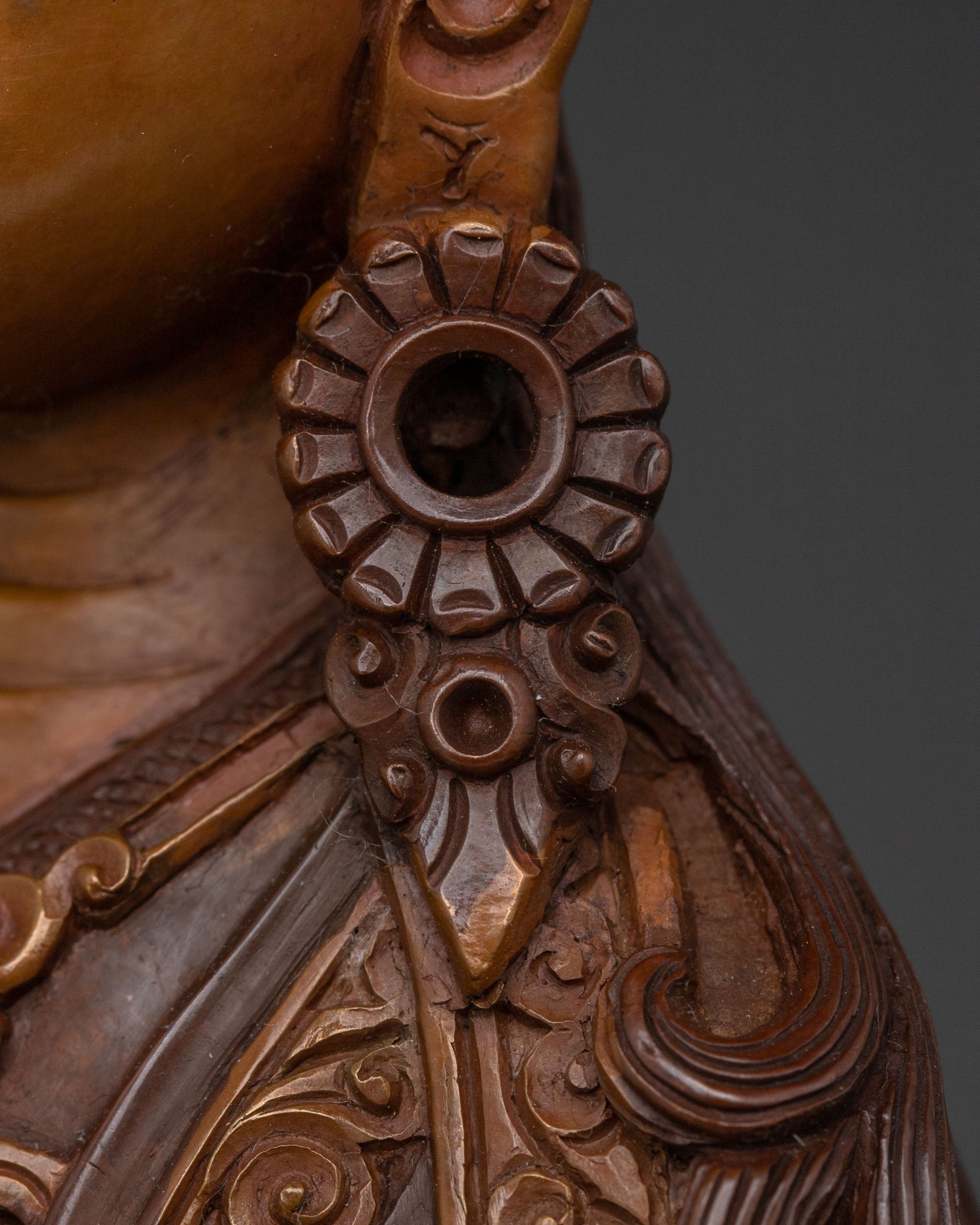 Guru Rinpoche Handcrafted Copper Statue