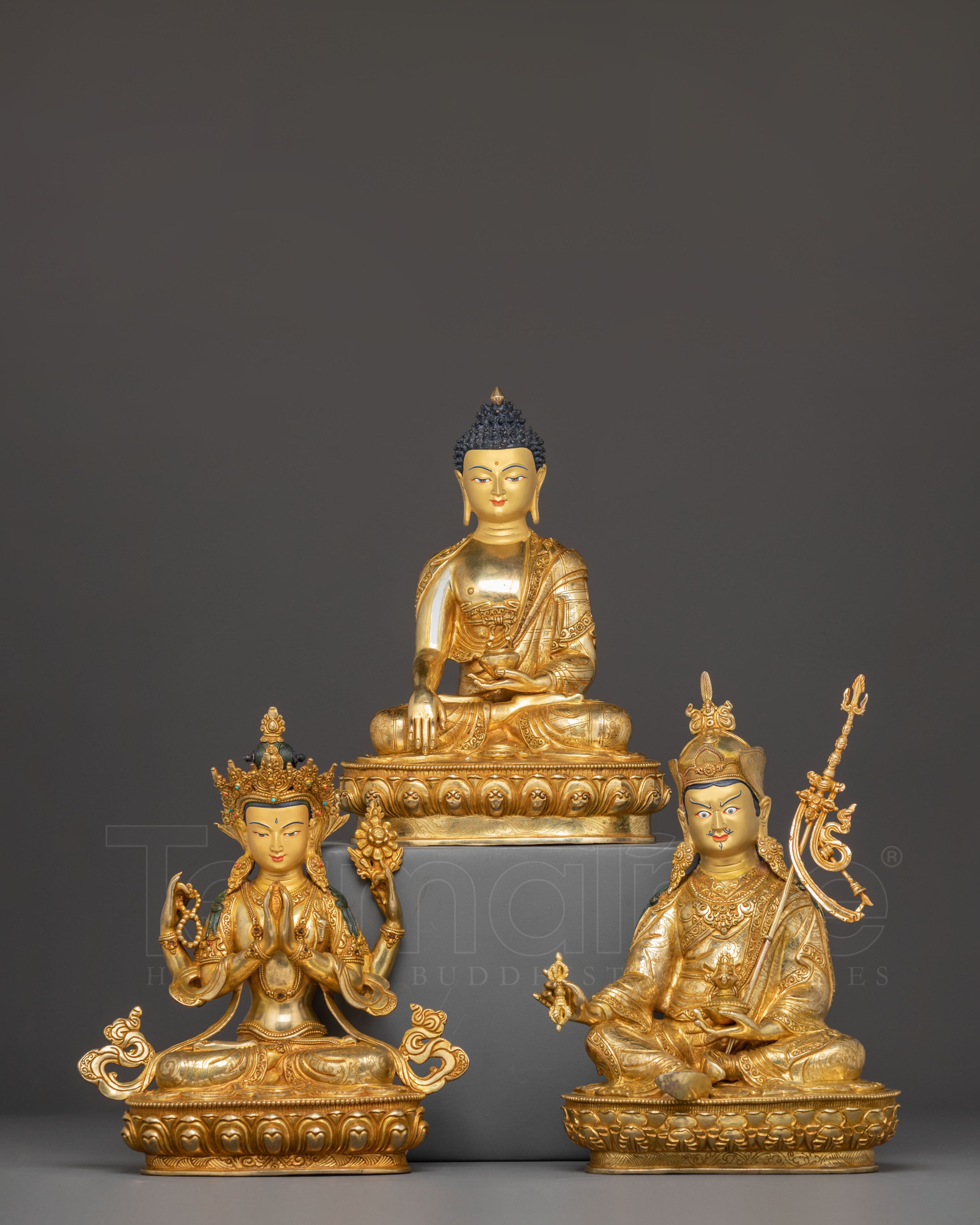 Buddha Dharma Sangha Statue Set 