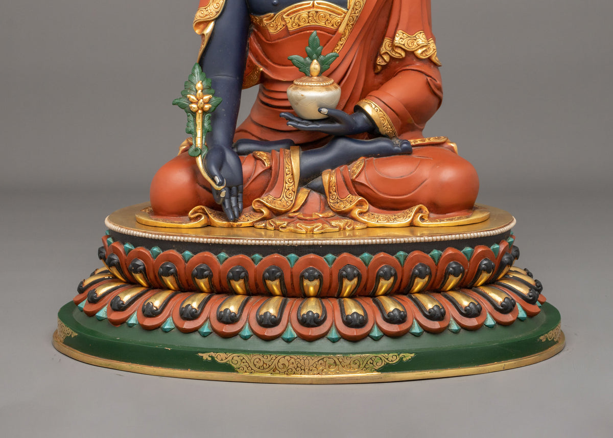 Medicine Buddha Healing Statue | Sacred Buddhist Altar Figure