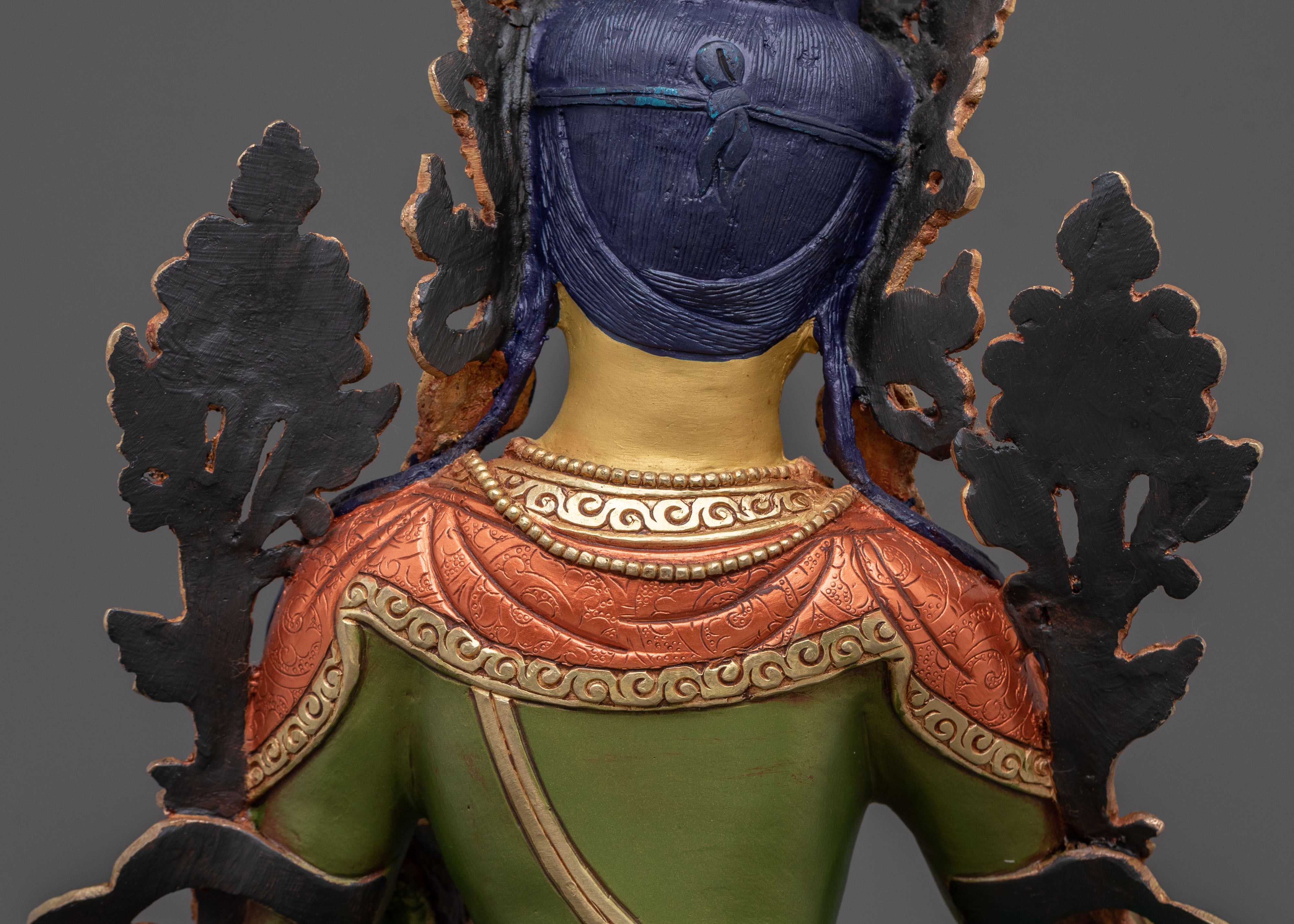 Handcrafted Green Tara Statue | Buddhist Icon