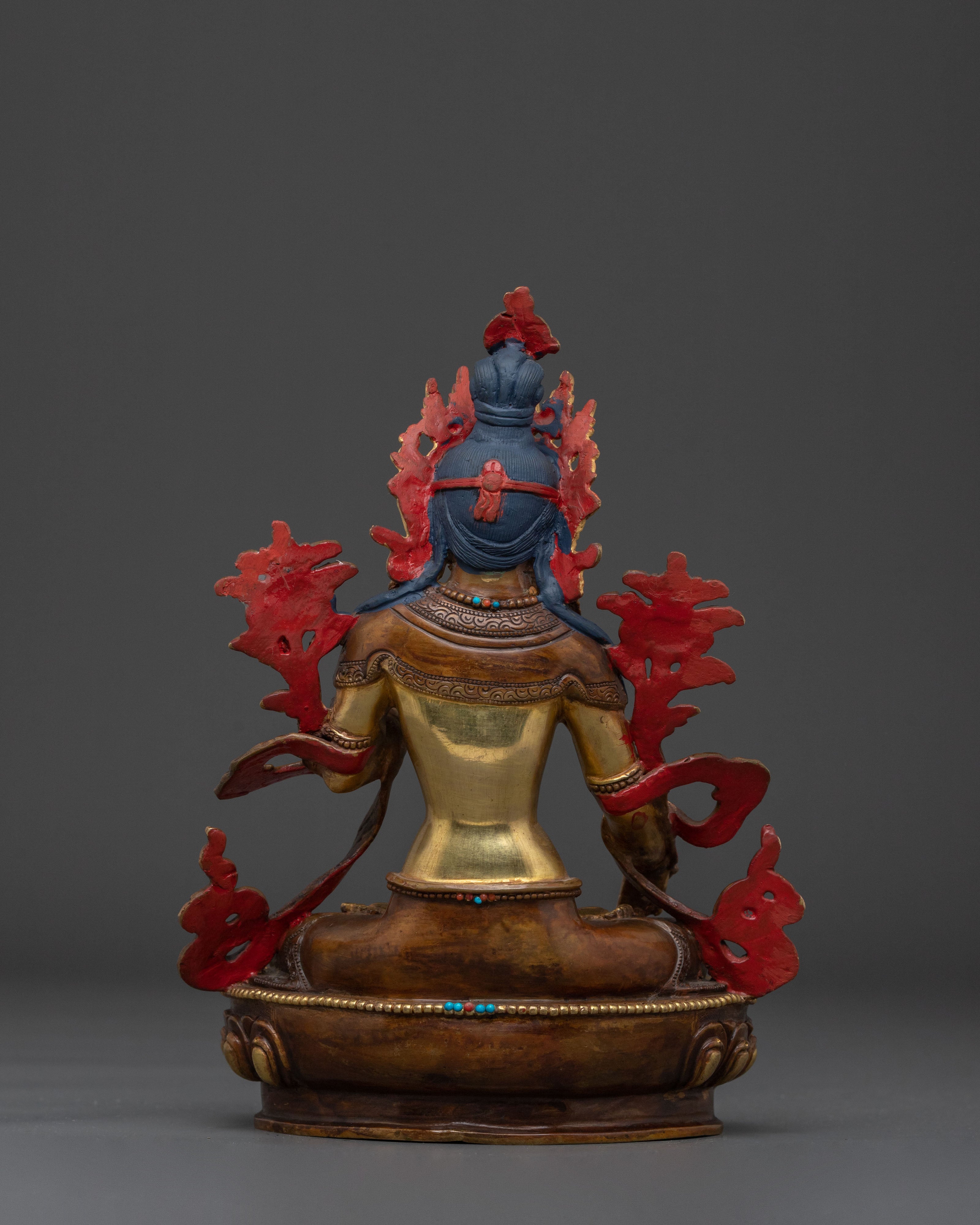 Meditation Goddess White Tara Sacred Statue