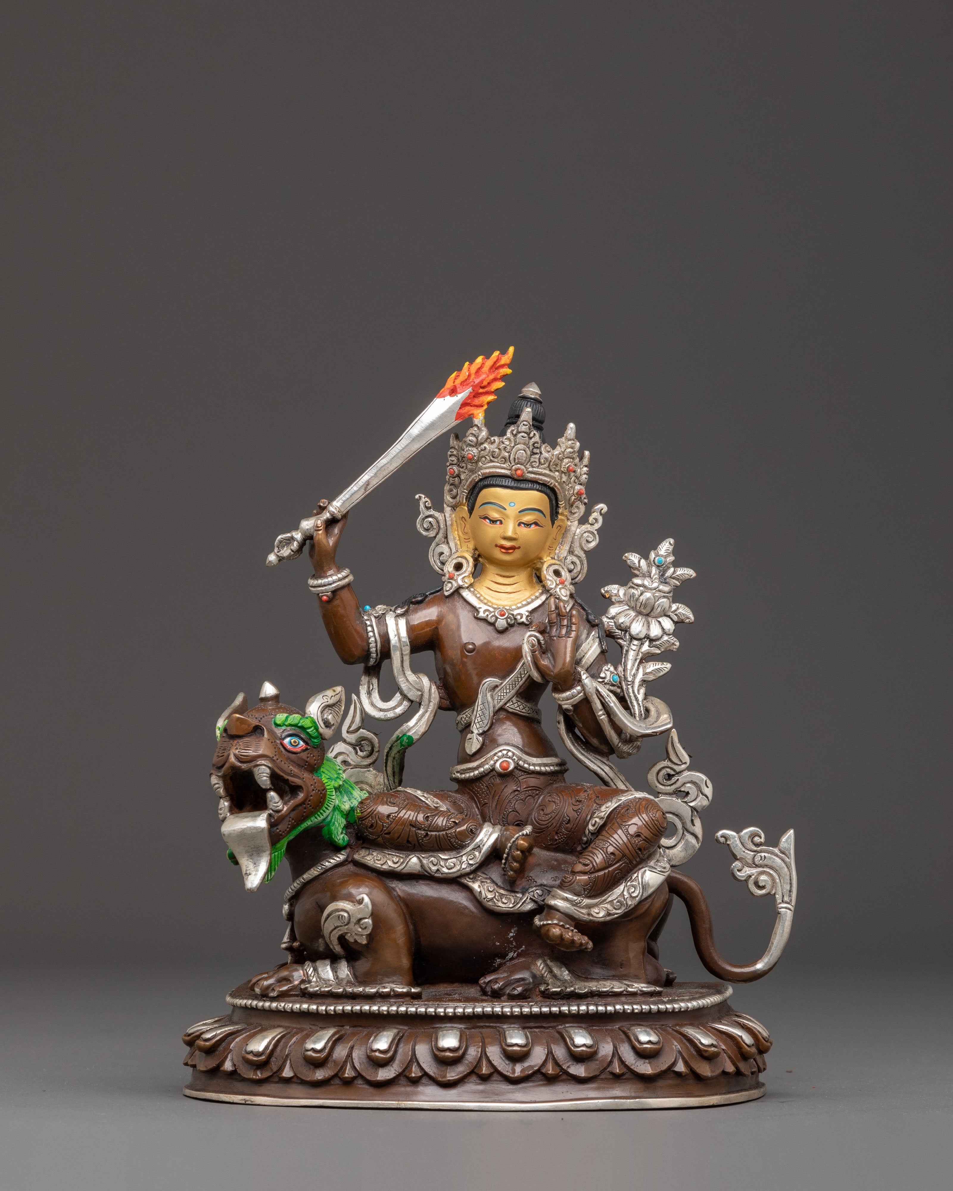Statue of Simhanada Manjushri | Guardian of Dharma