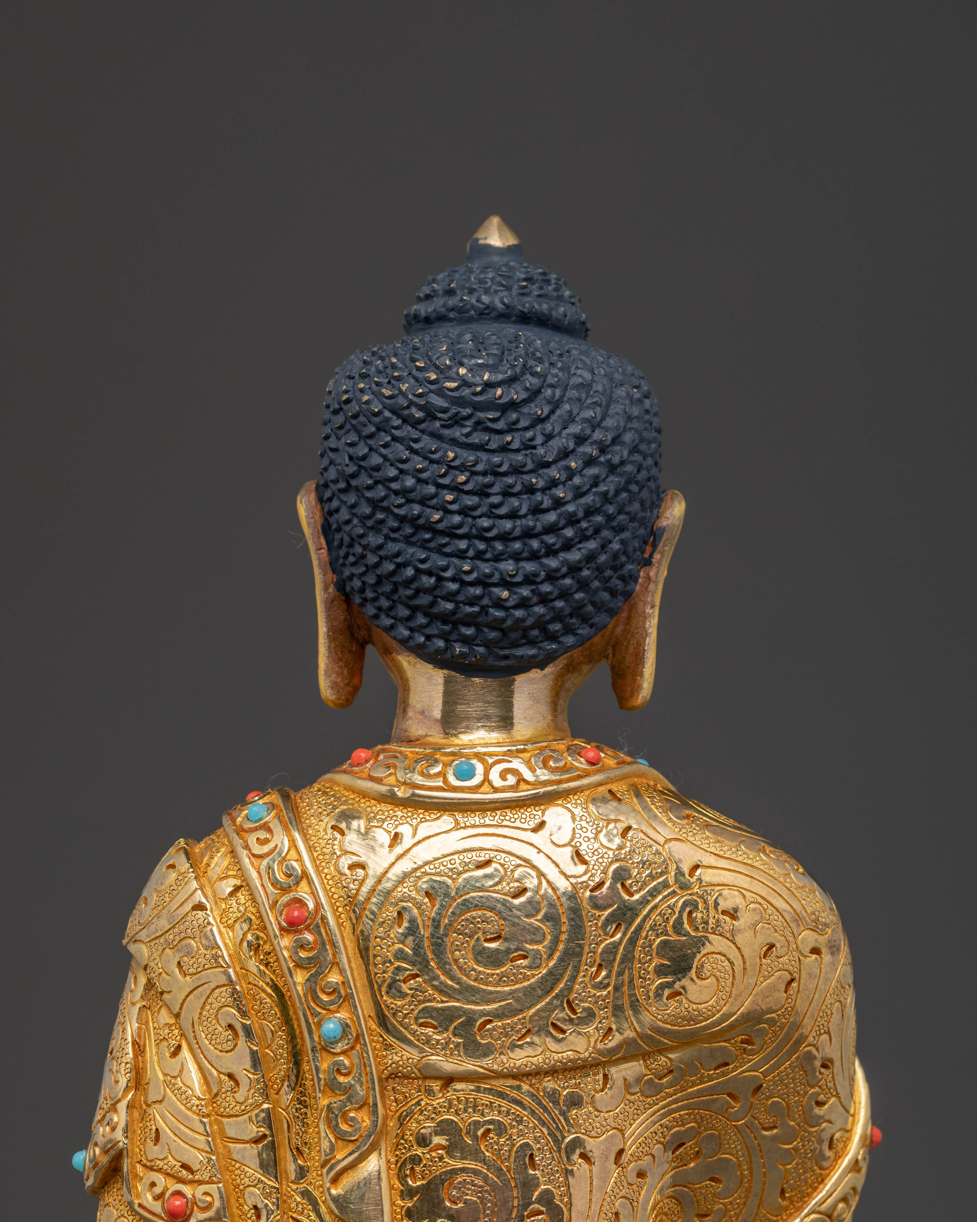 Golden Statue of Dharma Guru Shakyamuni