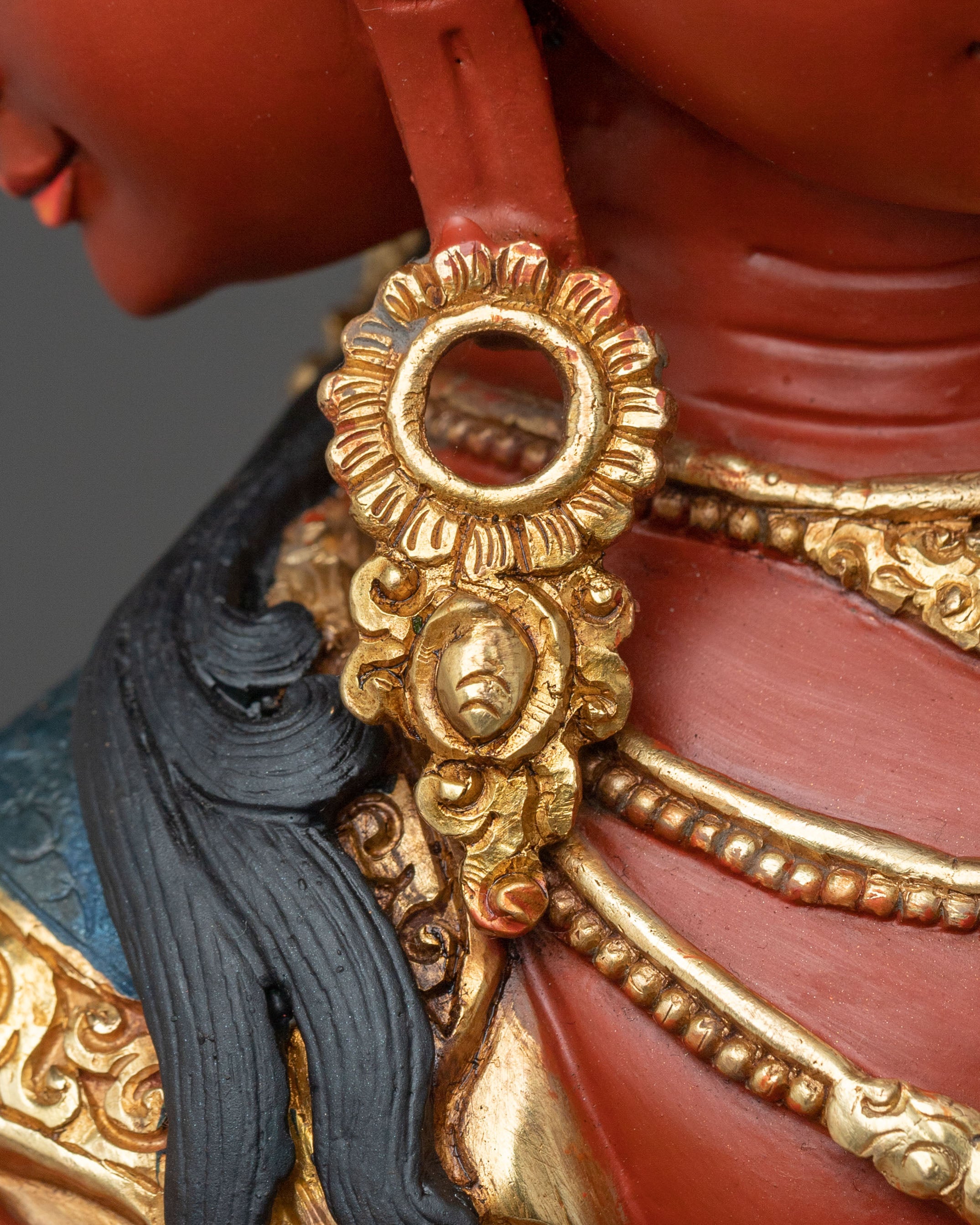 Maha Manjushri Copper Statue | Meditation Altar Decor
