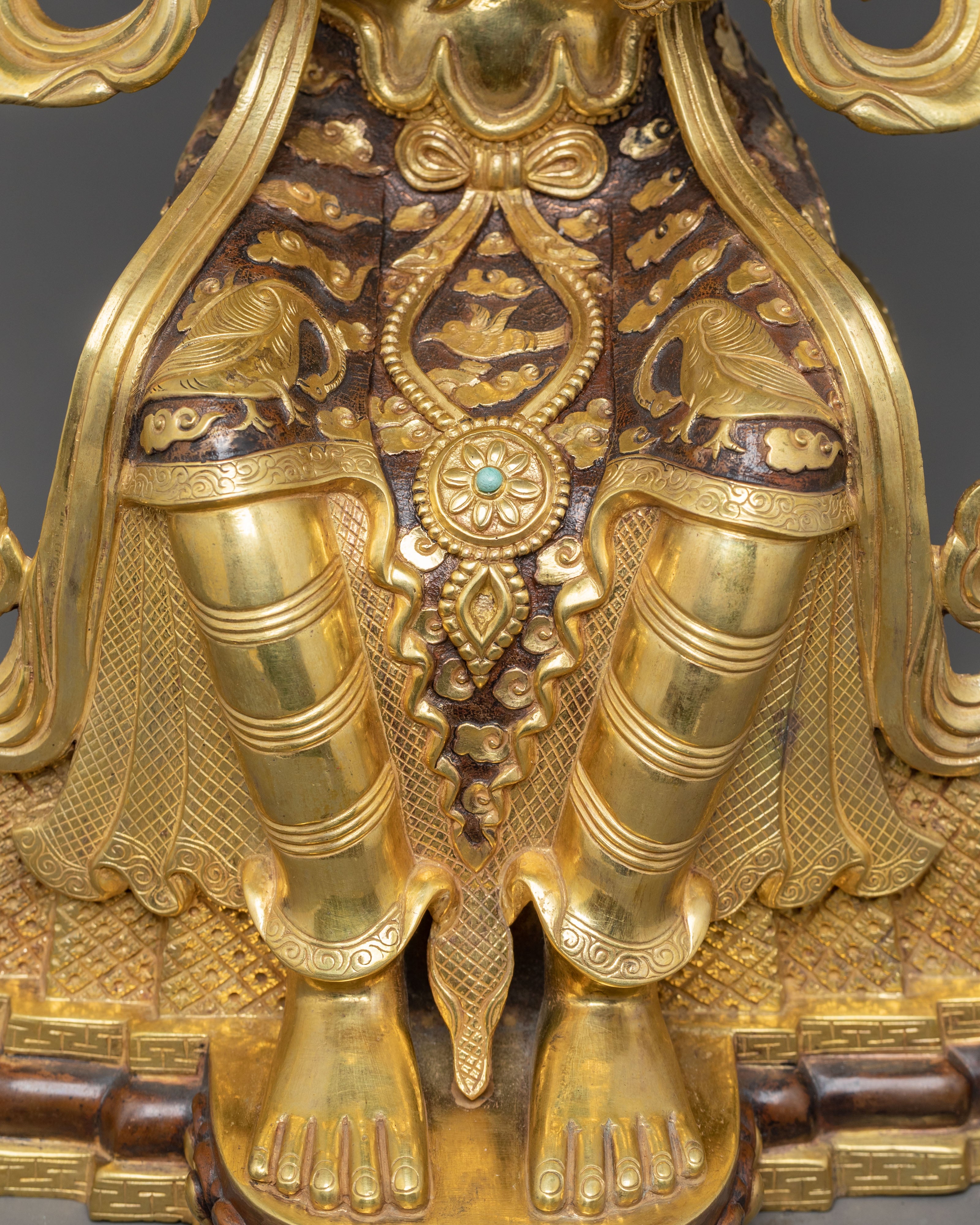 Maitreya Buddha Golden Handmade Statue | Future Buddha Statue