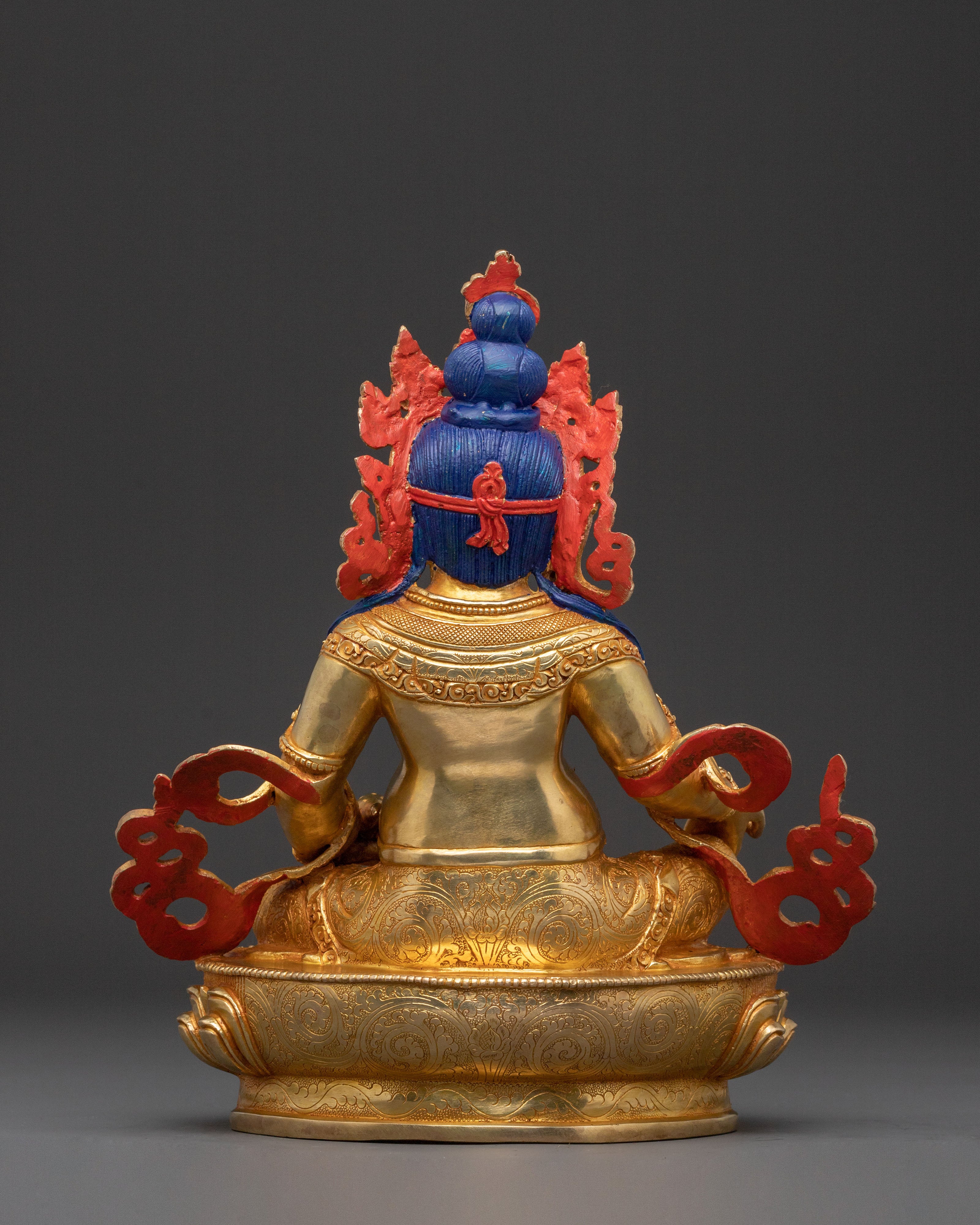 Dzambhala Statue Guardian of Wealth – Hand-Gilded Serenity