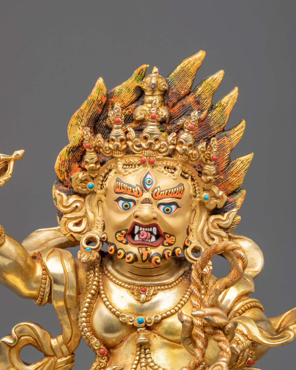 Mighty Protector Vajrapani Copper Sculpture