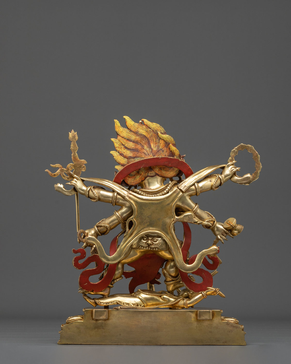 Six-Armed Mahakala Statue of Protection: Wrathful Protector of the Dharma