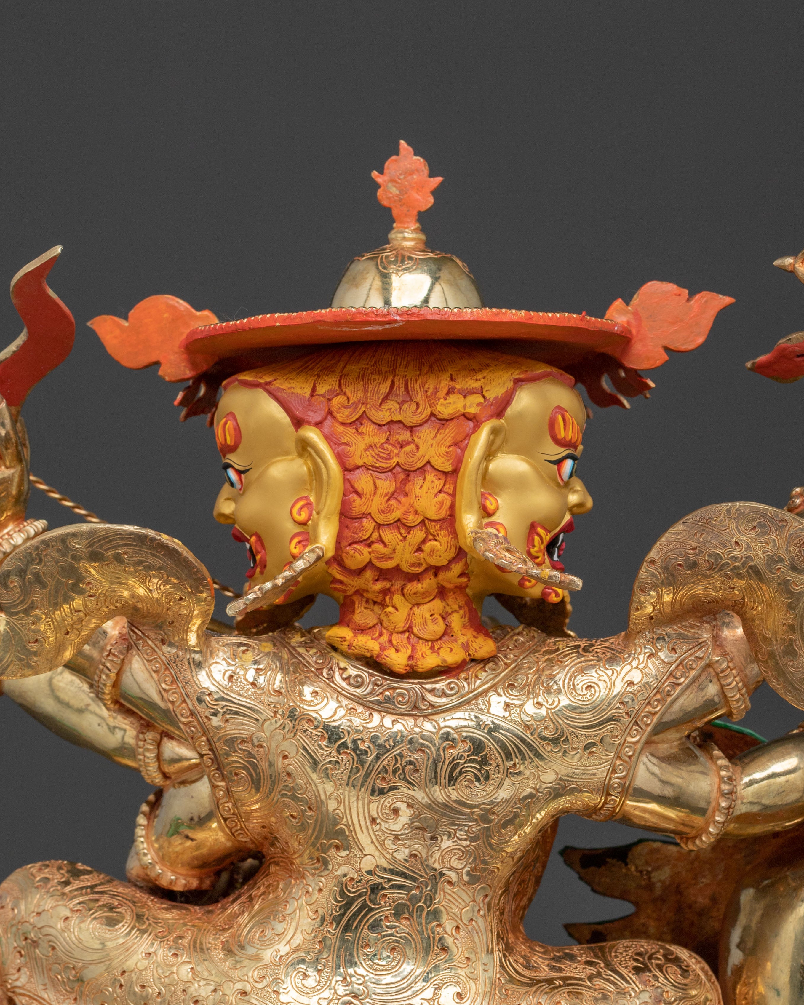 Pehar Gyalpo Sacred Figurine | Tibetan Dharma Protector Deity