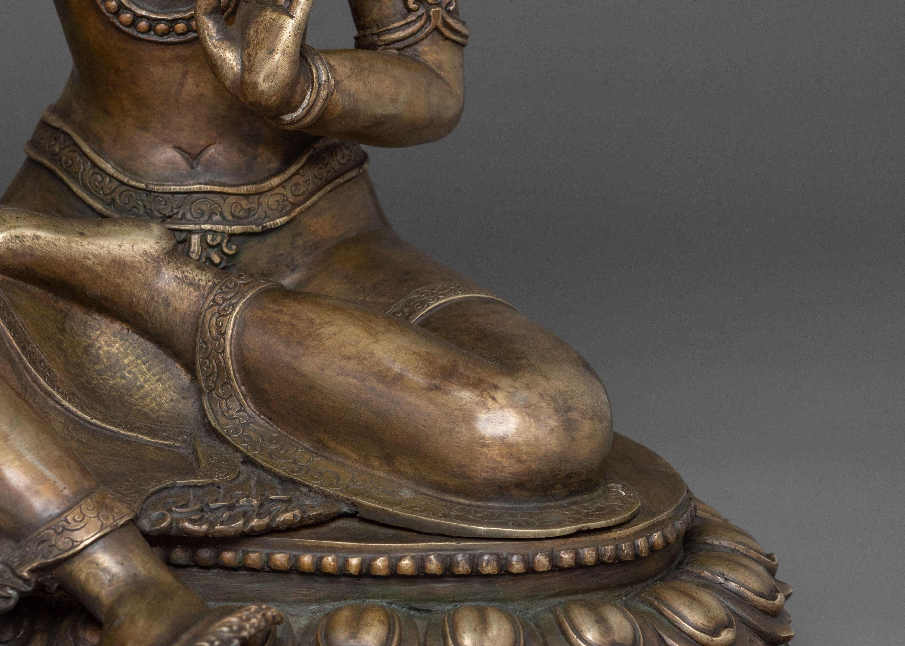 Maha Manjushri and Green Tara Statue Set | Altar Decor