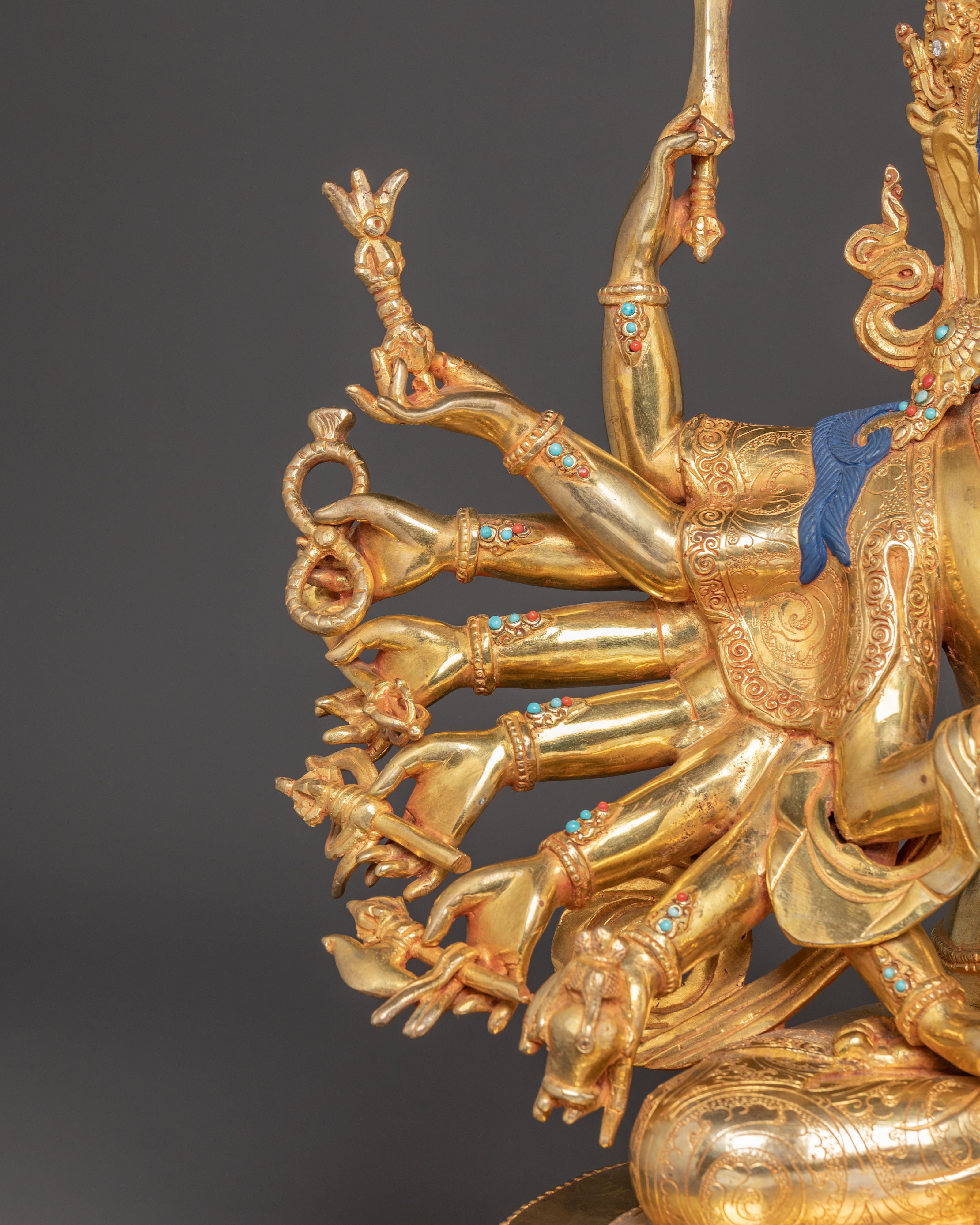 Magnificent Chundi Golden Statue | Embodiment of Purification and Power
