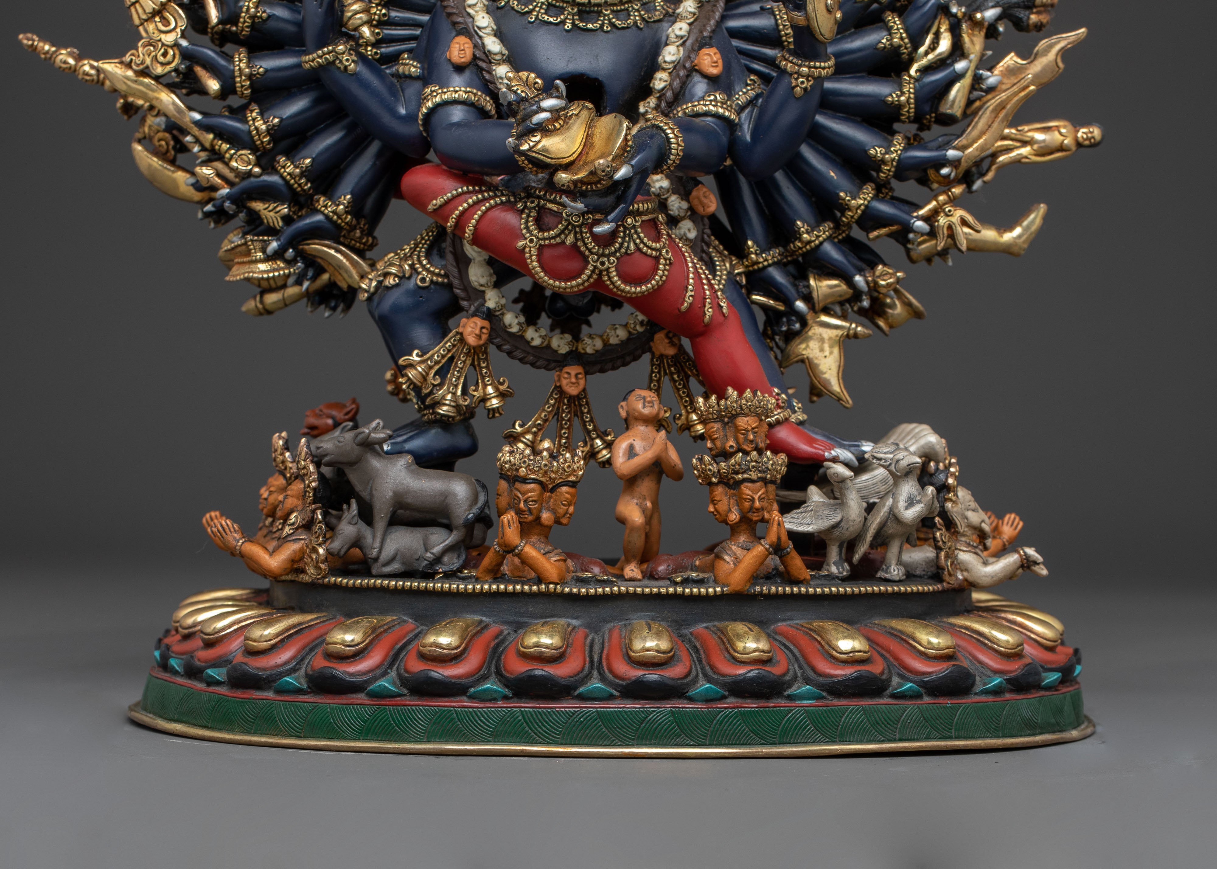 Tibetan Protector Deity Yamantaka Statue | Powerful Tantric Form