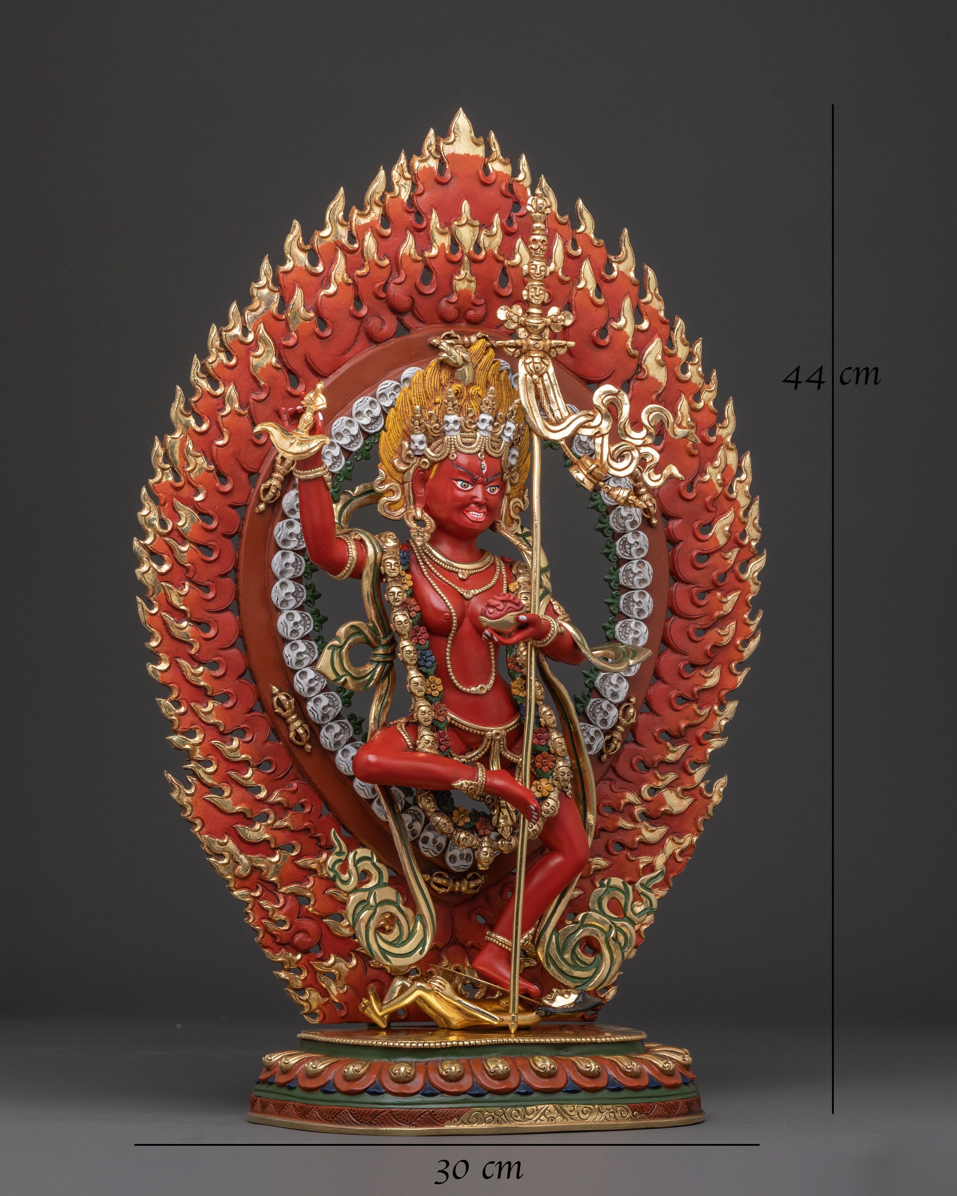 Dorje Phagmo Wrathful Statue: Union of wisdom