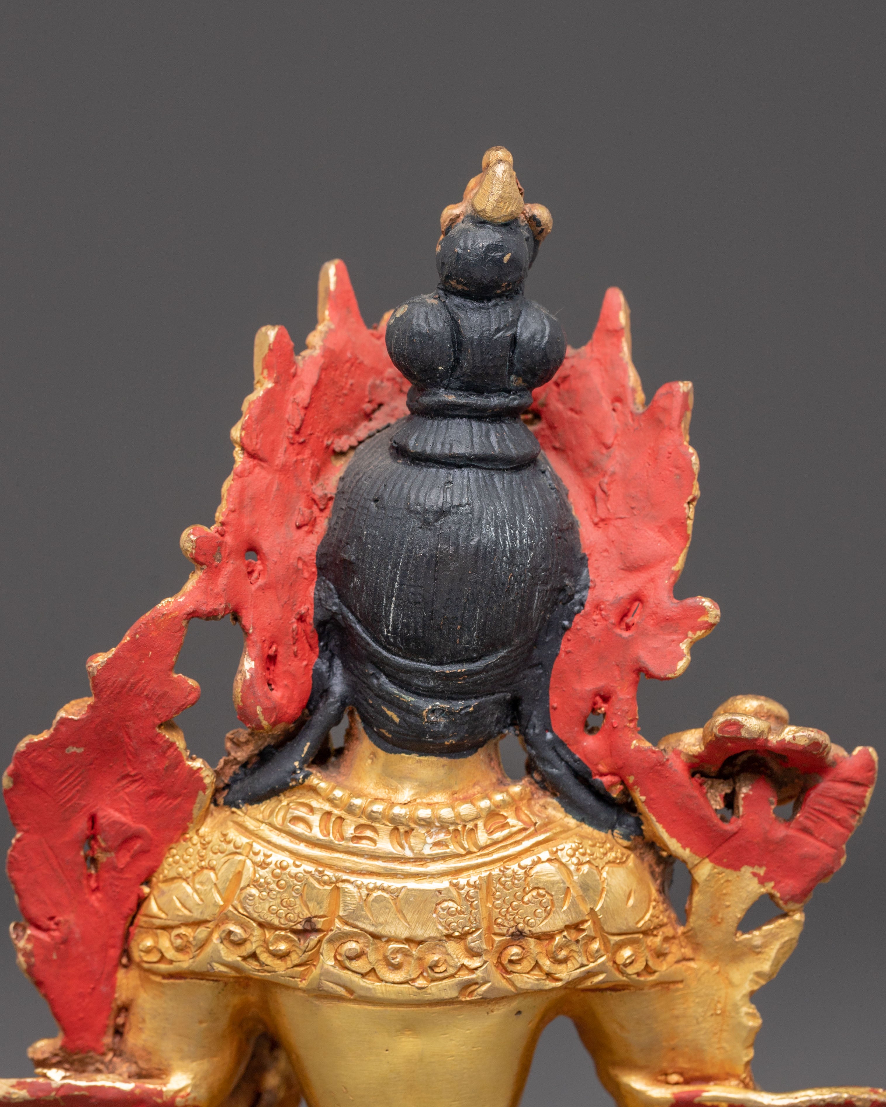 Green Tara Golden Handcrafted Statue | Goddess of Compassion