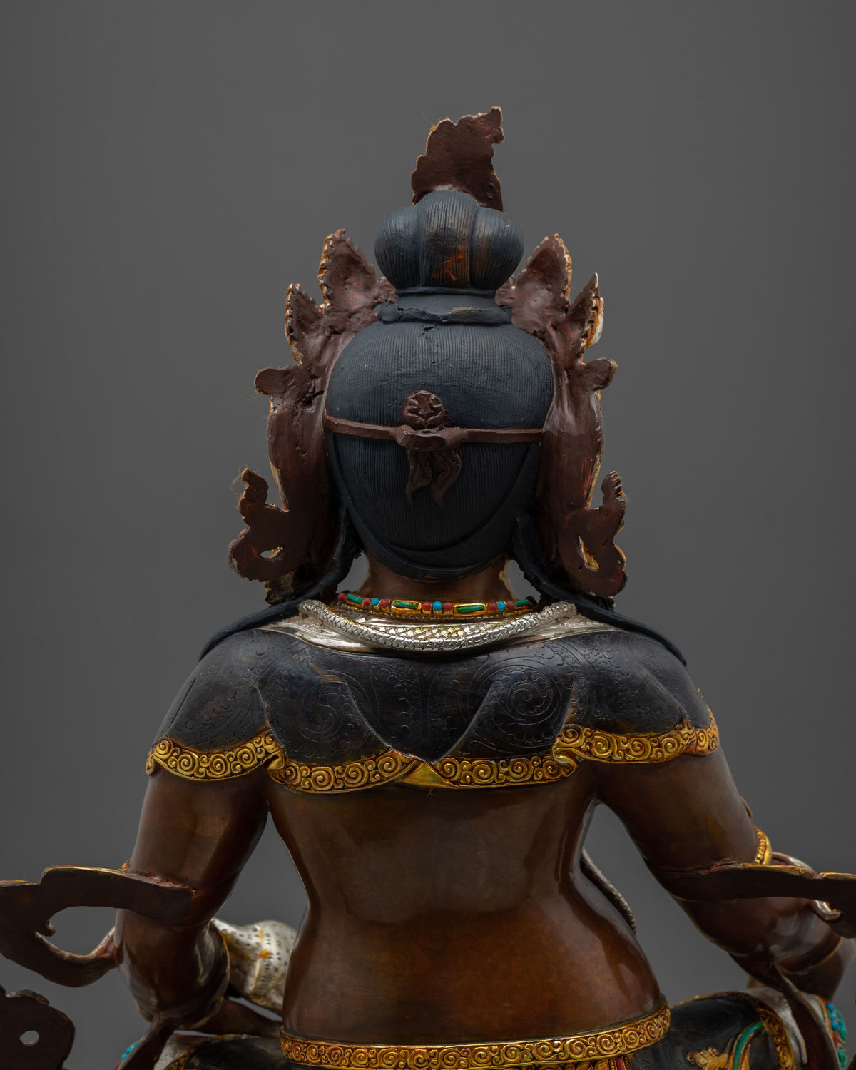 Traditional Dzambhala Wealth Deity Statue | Guardian of Prosperity