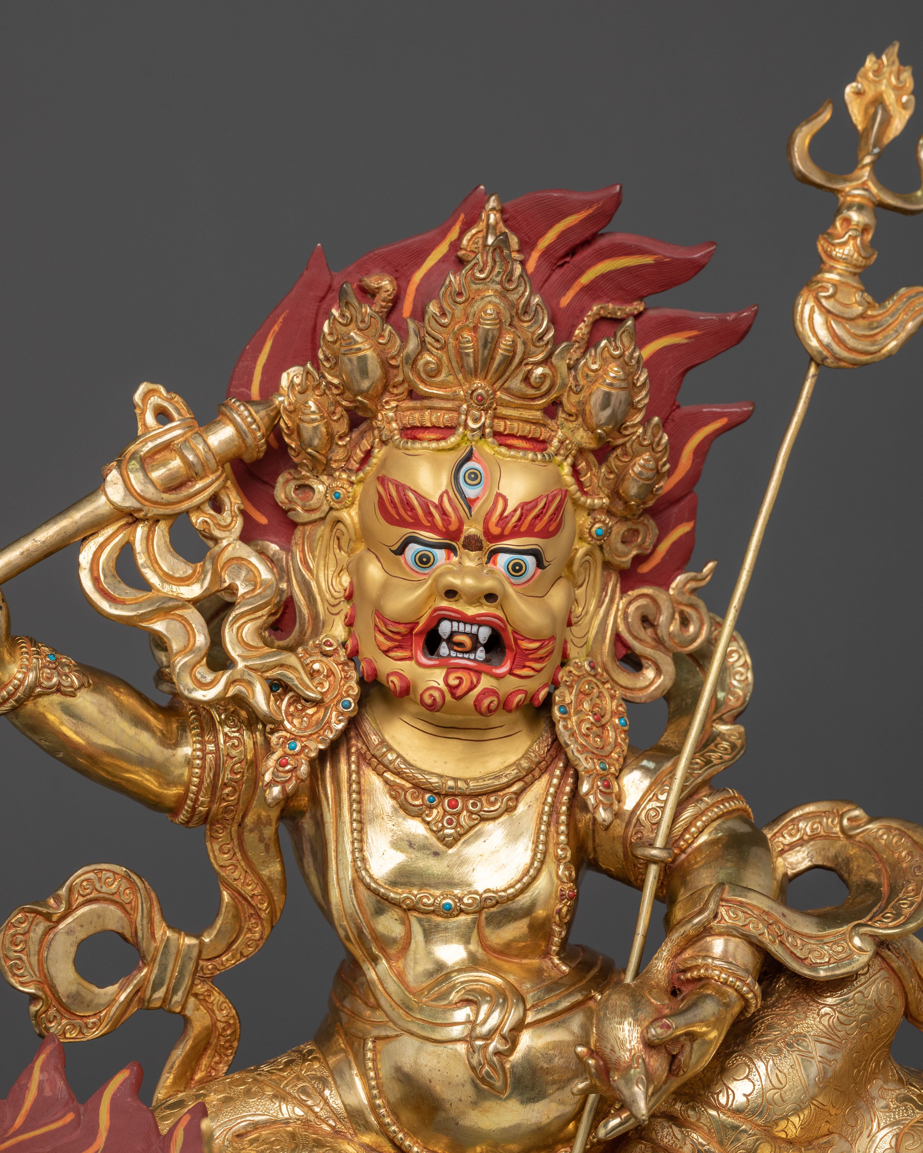 White Dzambhala Statue | Sacred Wealth God