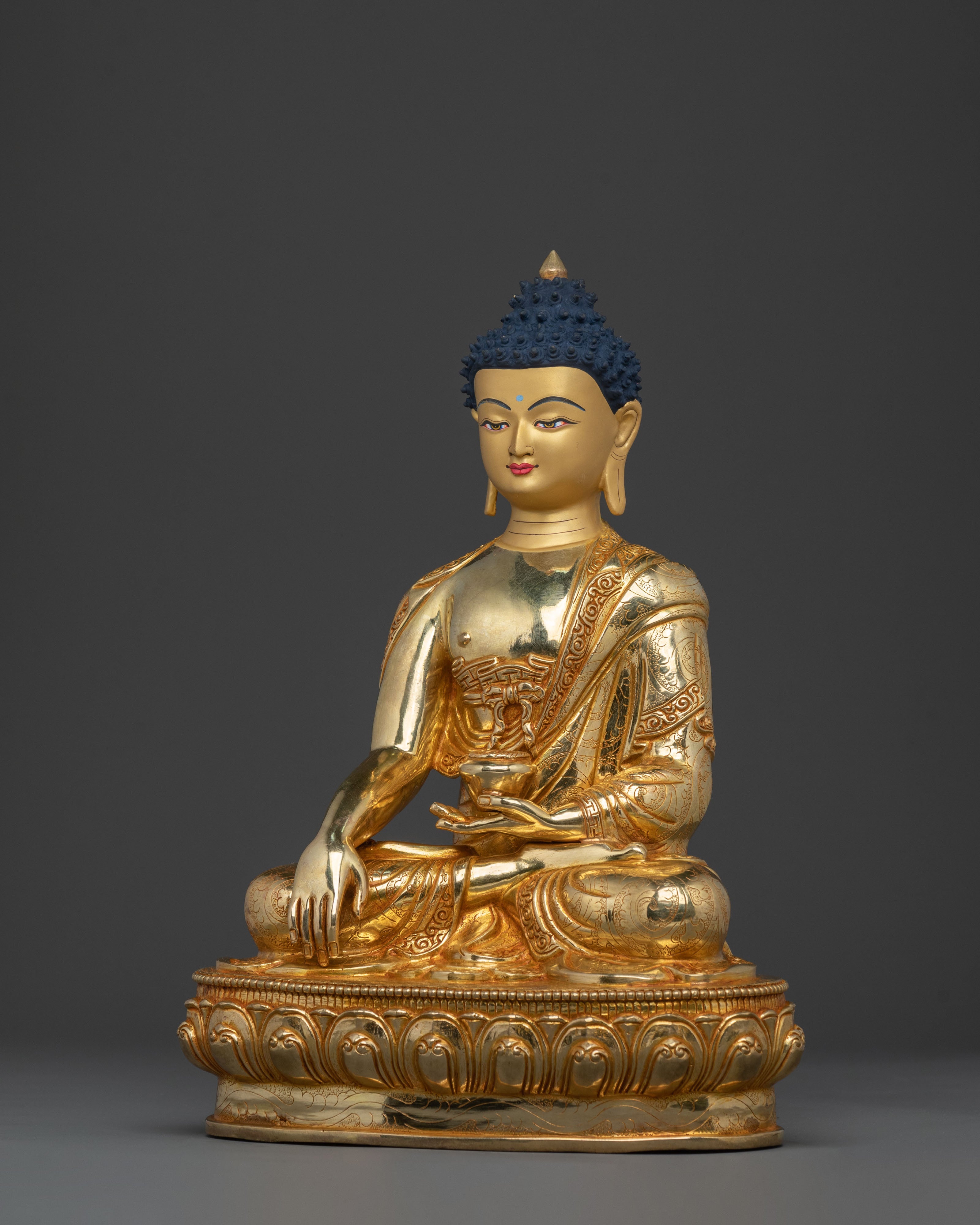 Peaceful Shakyamuni Buddha Sacred Figurine