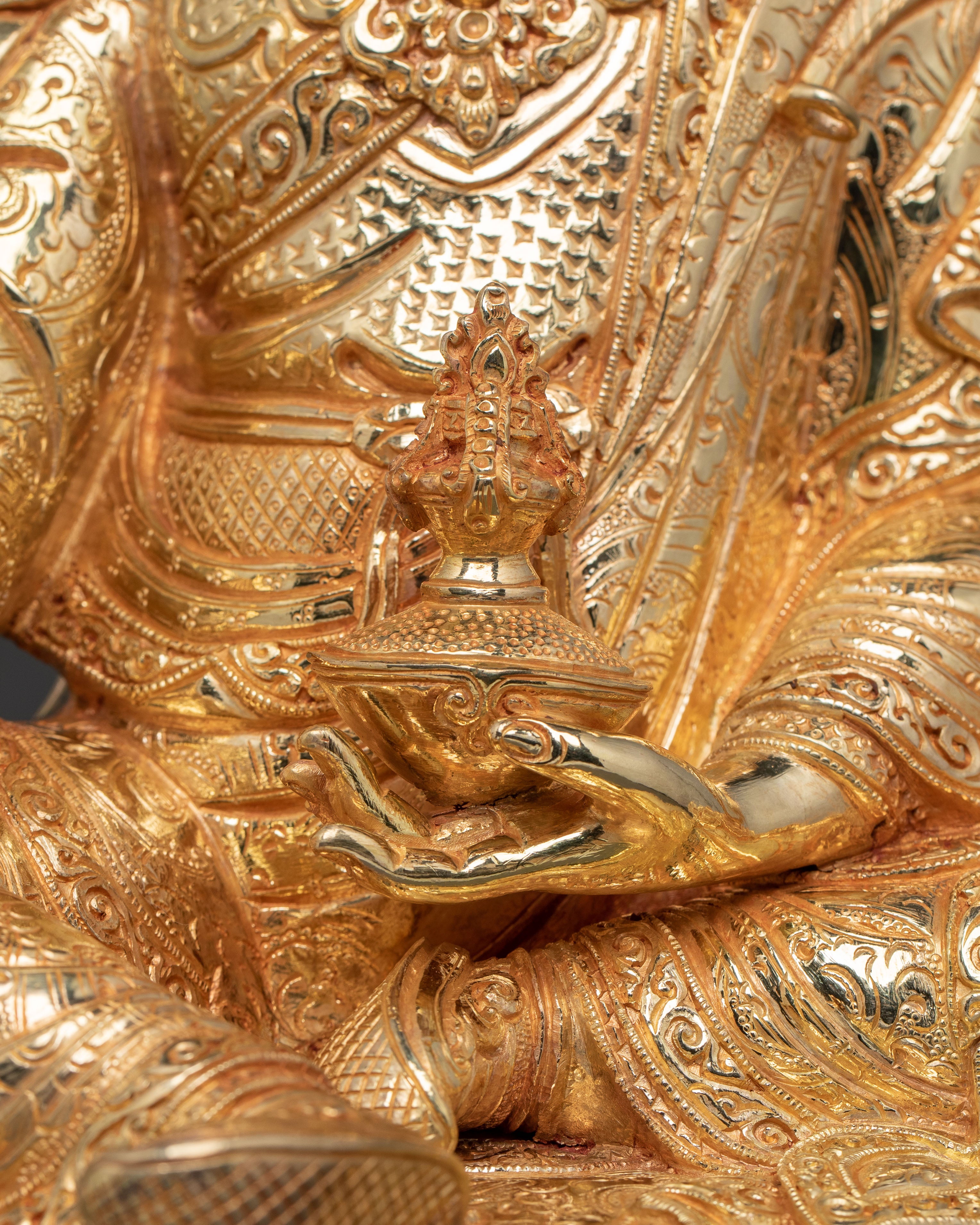 Guru Rinpoche Spiritual Statue for Meditation Decor
