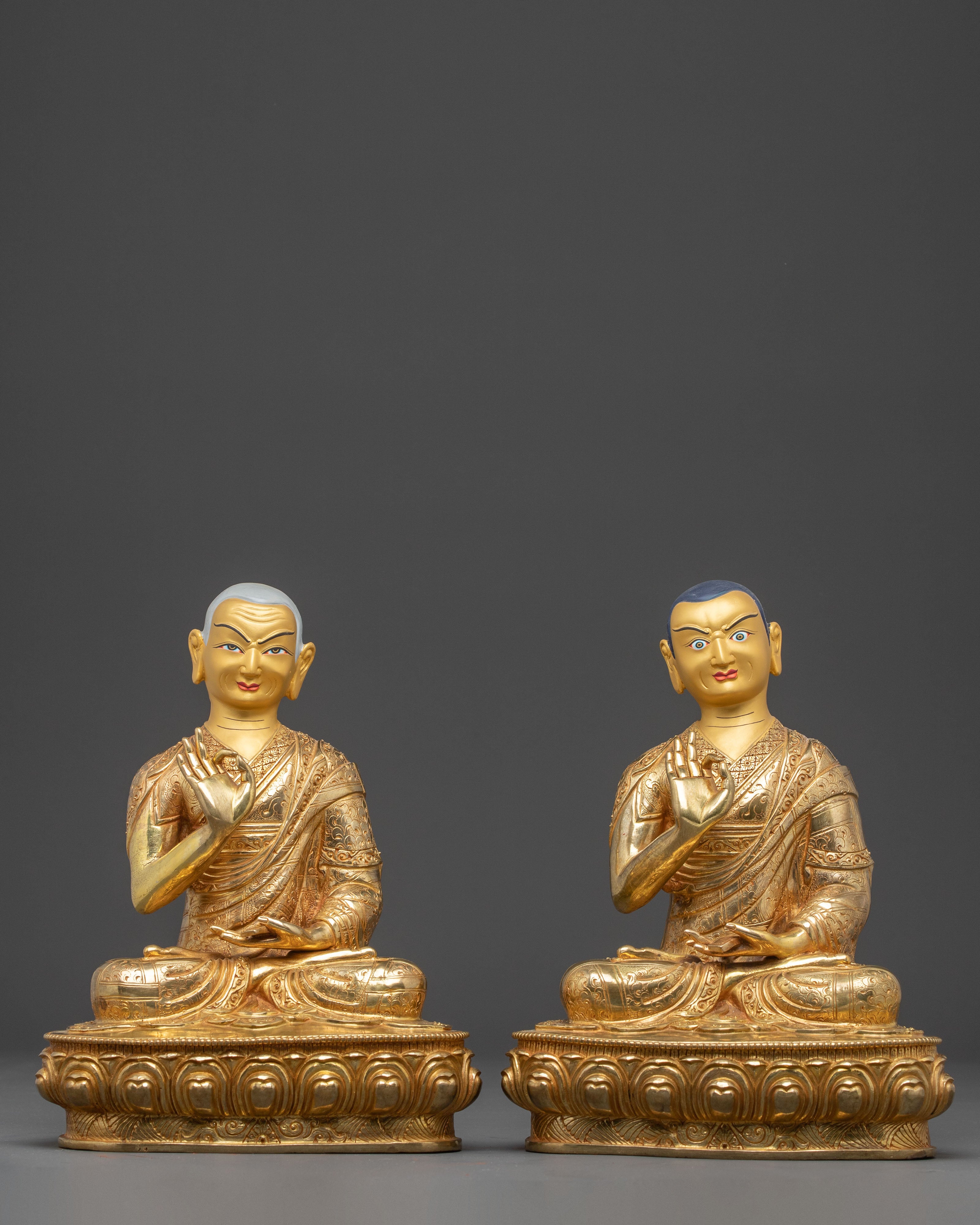Golden Disciples Statue of Tsongkhapa