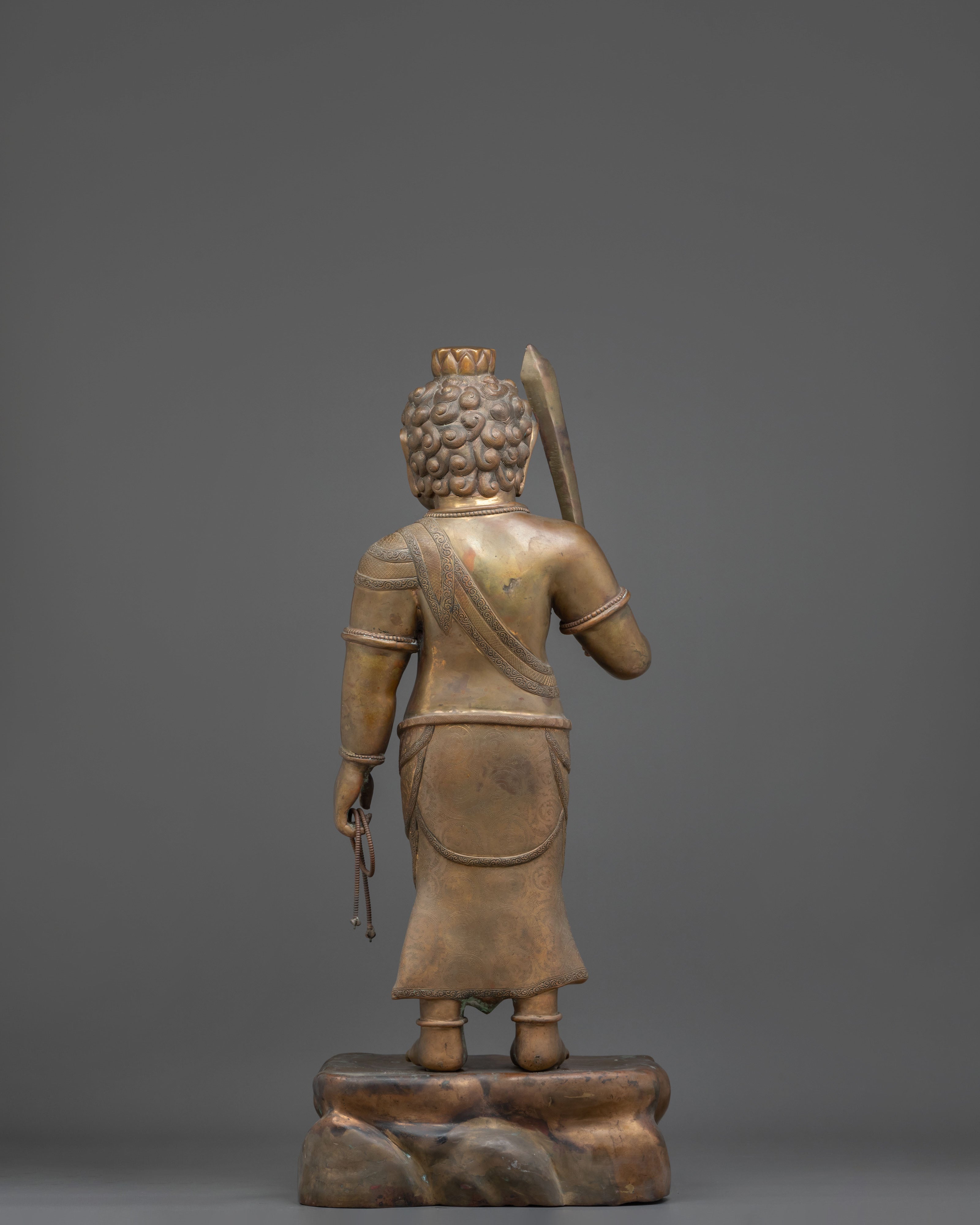 Yamraj Oxidized Copper Statue | Dharma Protector