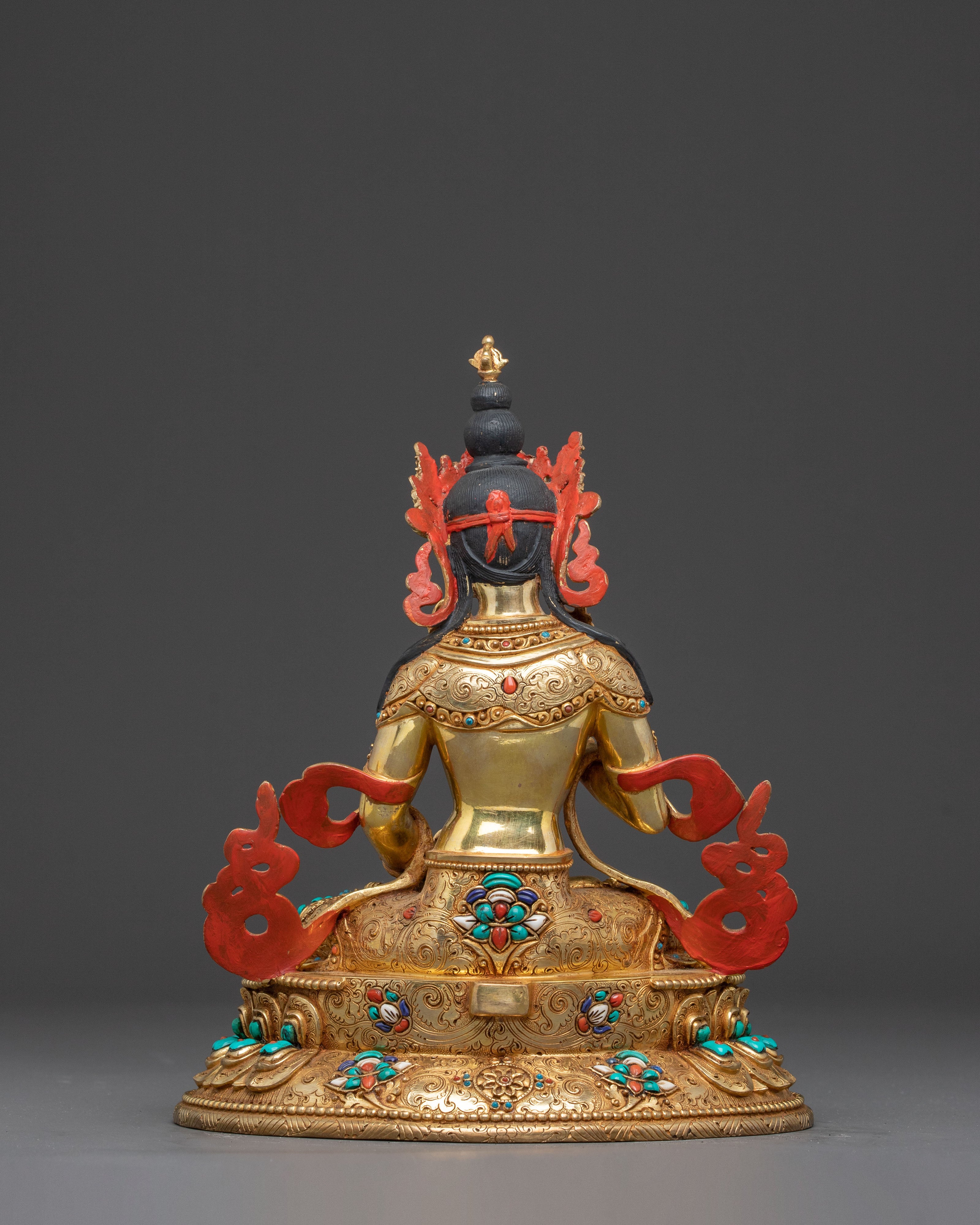 Handmade Himalayan Handcrafted Vajrasattva Copper Statue | Traditional Artwork