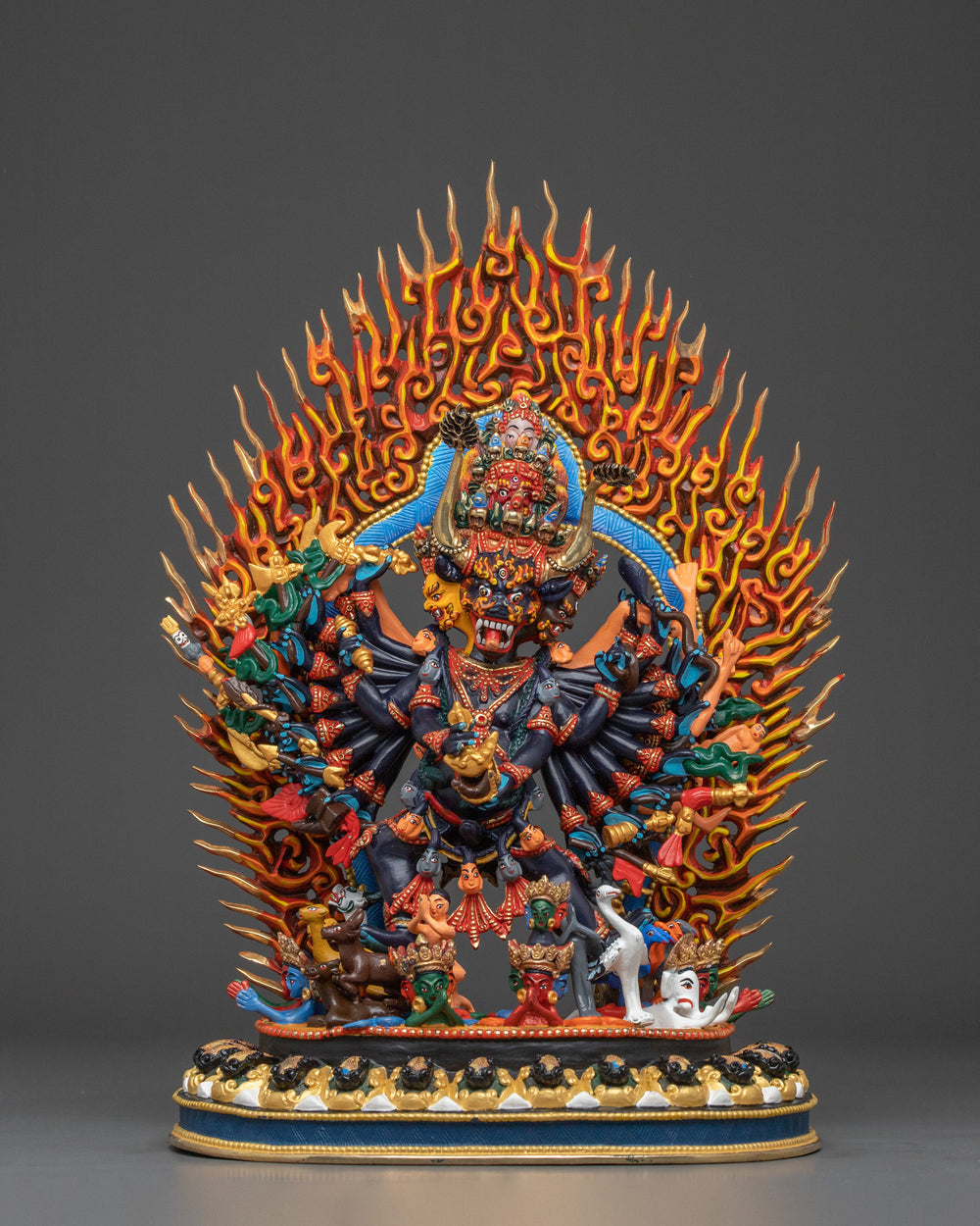 Tibetan Protector Yamantaka Statue | Wrathful Deity of Wisdom & Protection