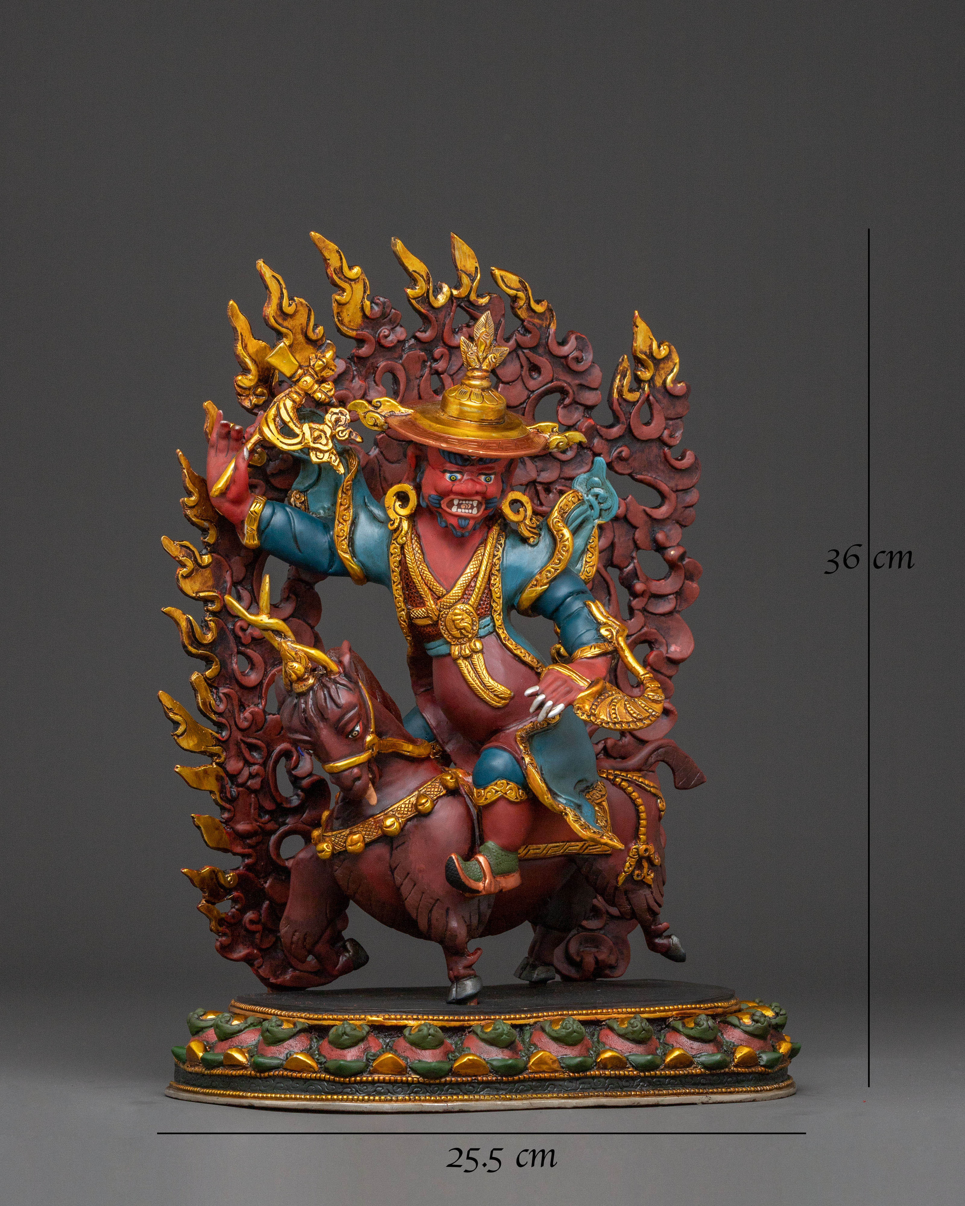 Damchen Garwai Nagpo Statue | Oath-Bound Blacksmith