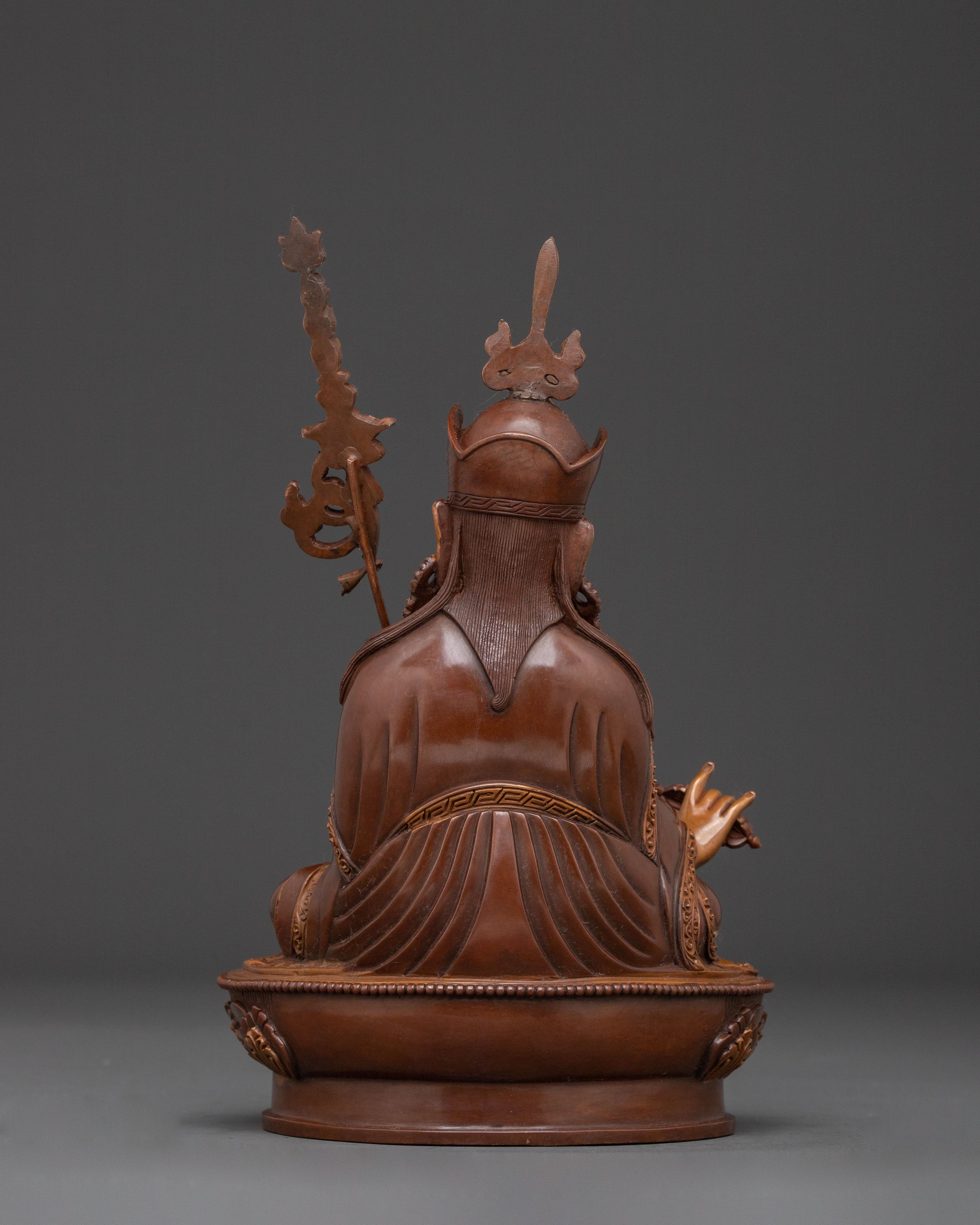 Guru Rinpoche Handcrafted Copper Statue