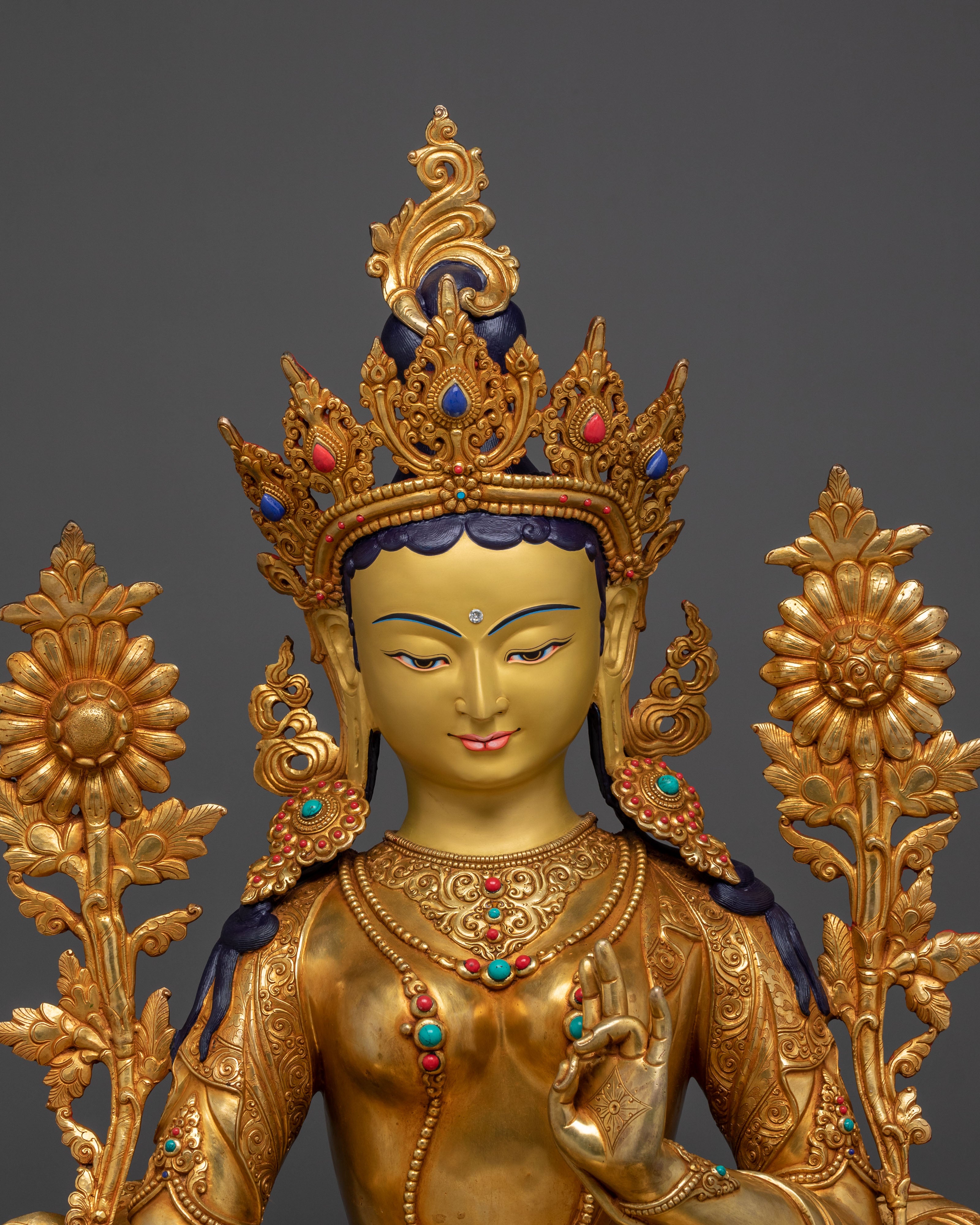 Green Tara Meditation Altar Statue | Symbol of Compassion and Liberation