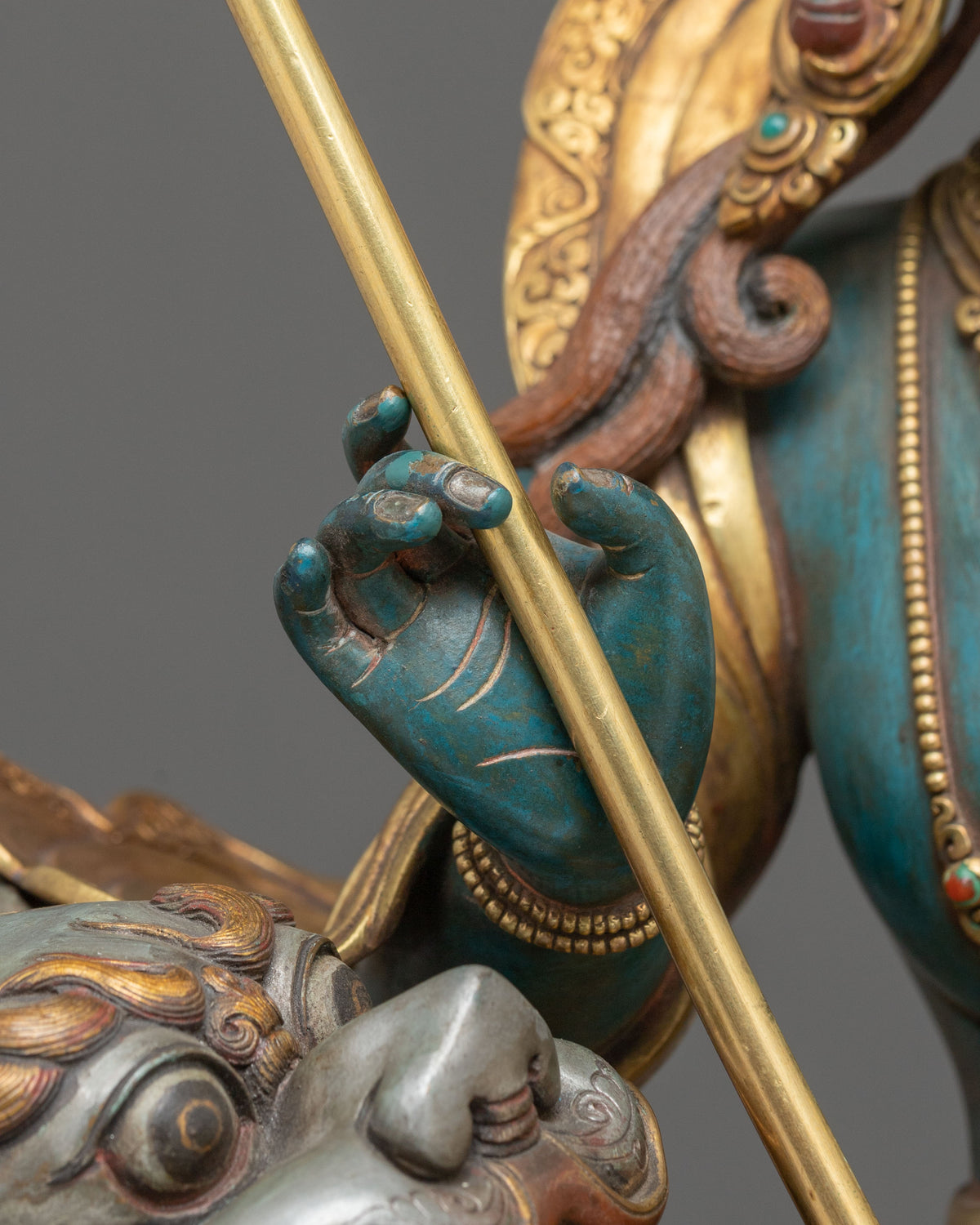 Namtoshe Copper Sculpture | Guardian King of Wealth and Protection