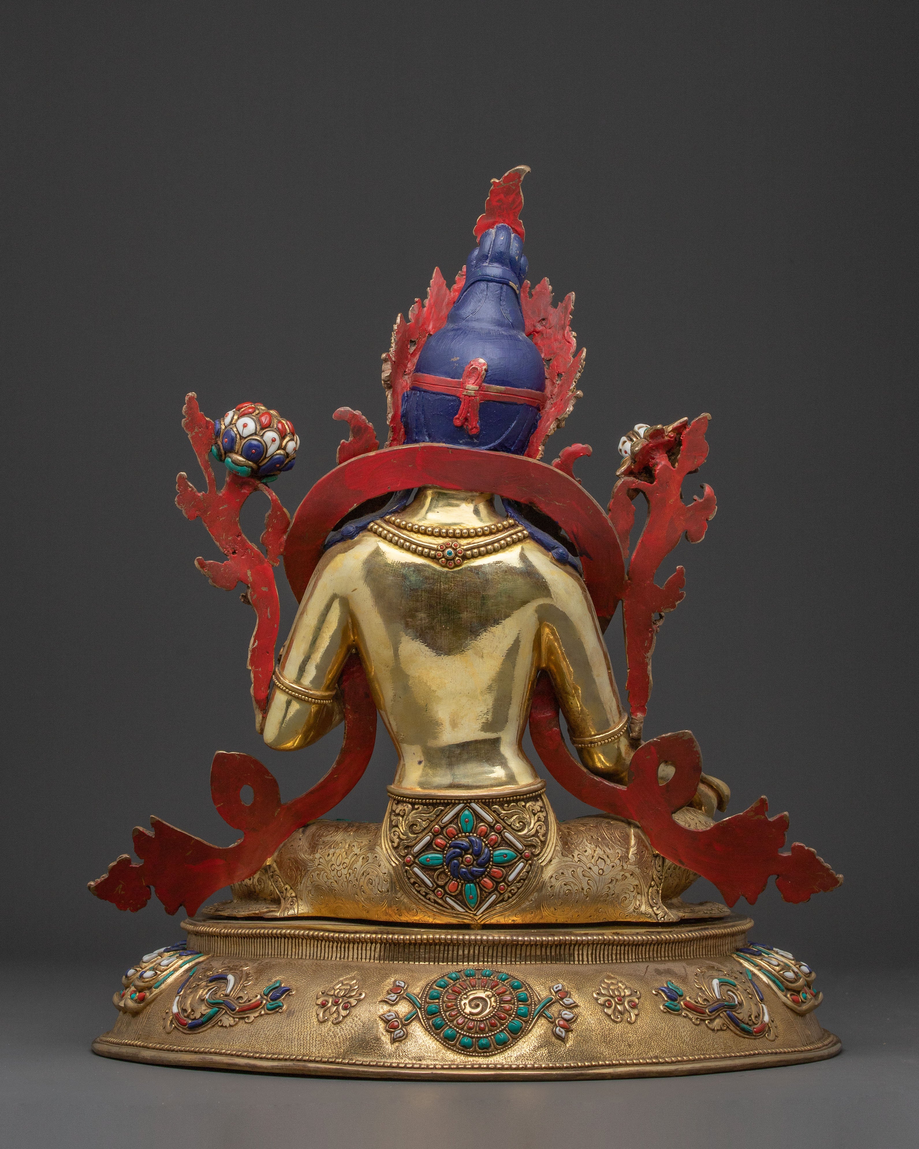 Green Tara Protective Bodhisattva Statue – Hand-Gilded Copper Art