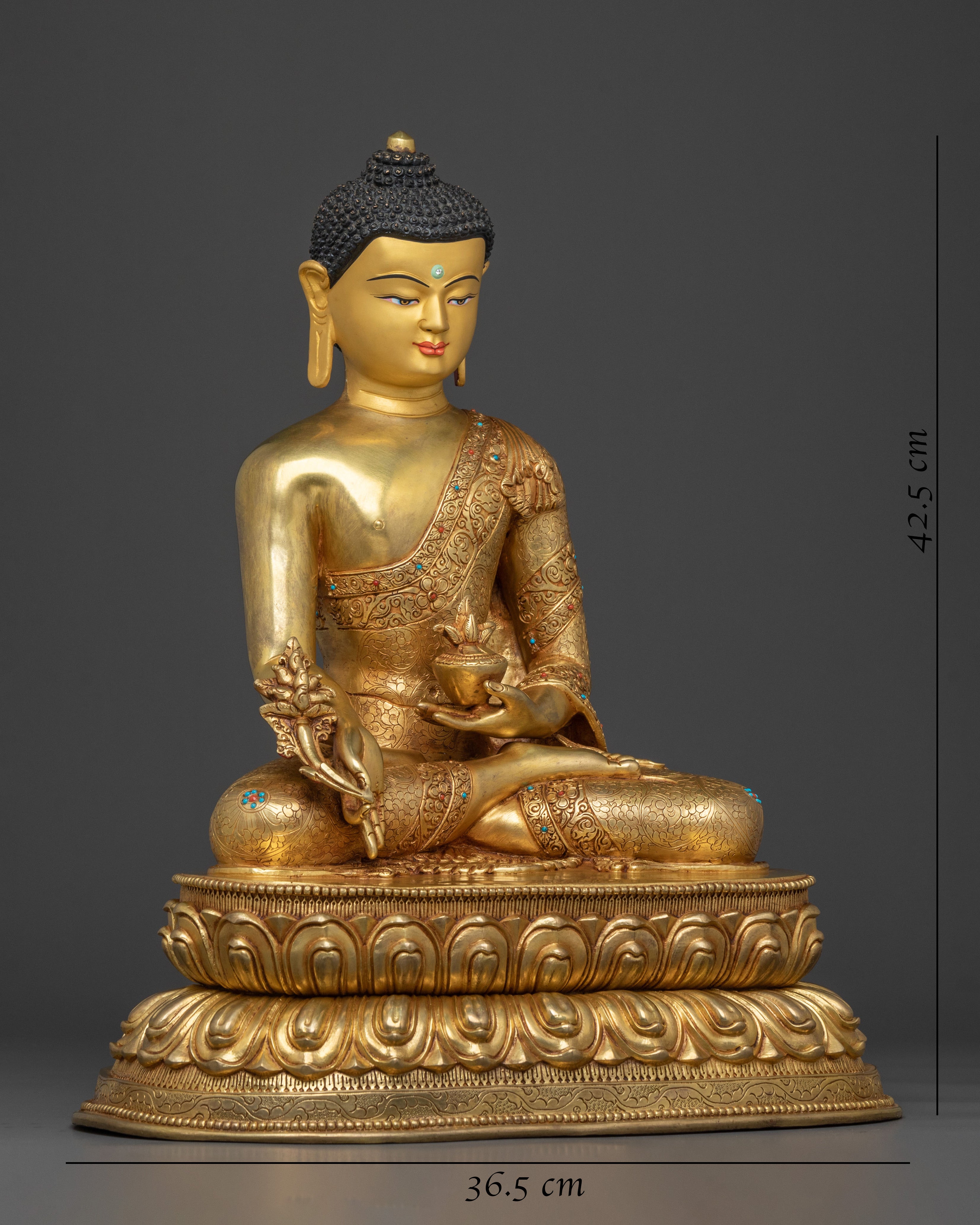 Sacred Medicine Buddha Health Statue | Buddhist Meditation Decor
