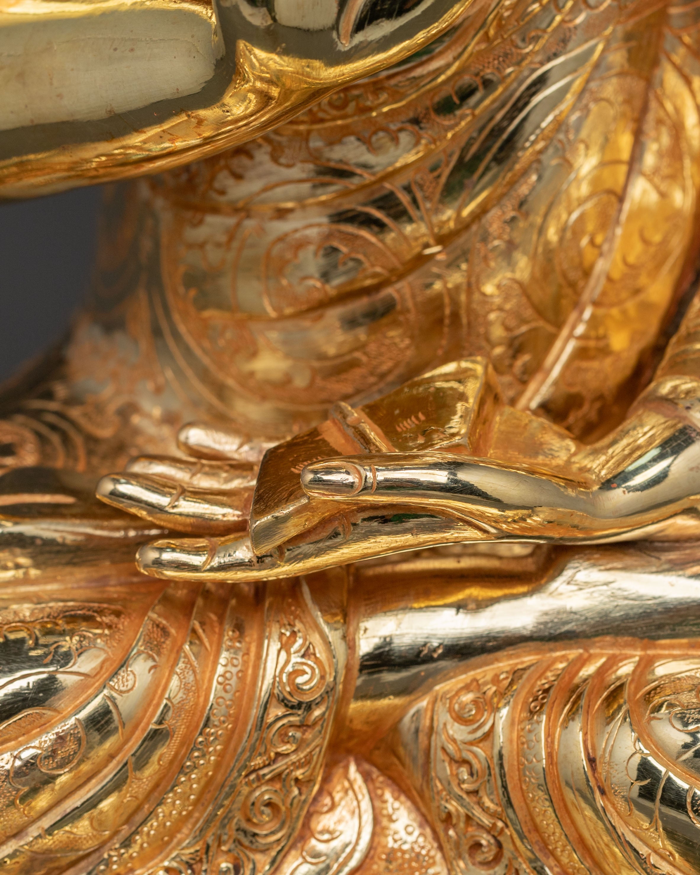 Disciples of Tsongkhapa Lineage Statue | 24k Gold Glided