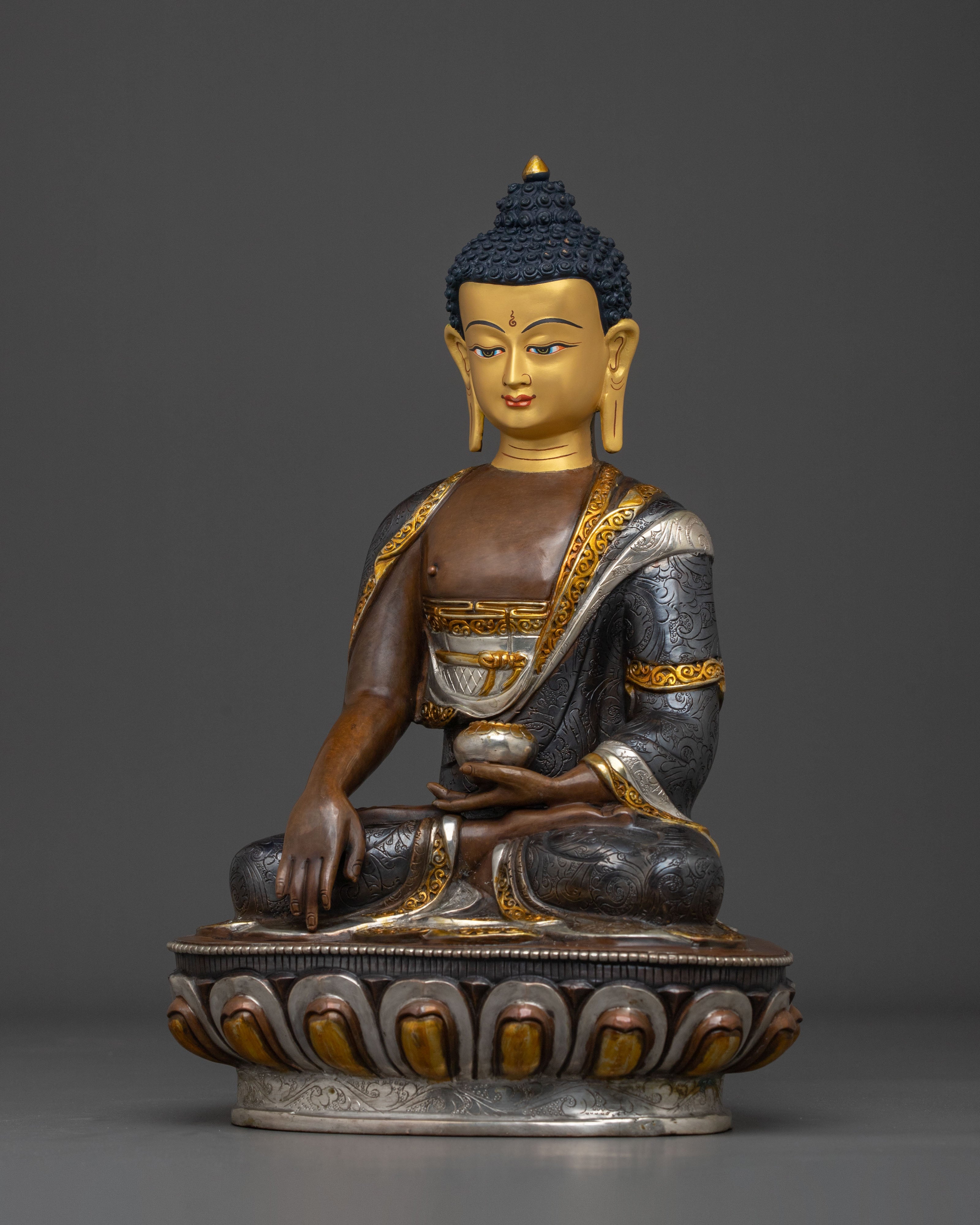 Gautama Buddha Buddhist Statue | Traditional Himalayan Spiritual Artwork