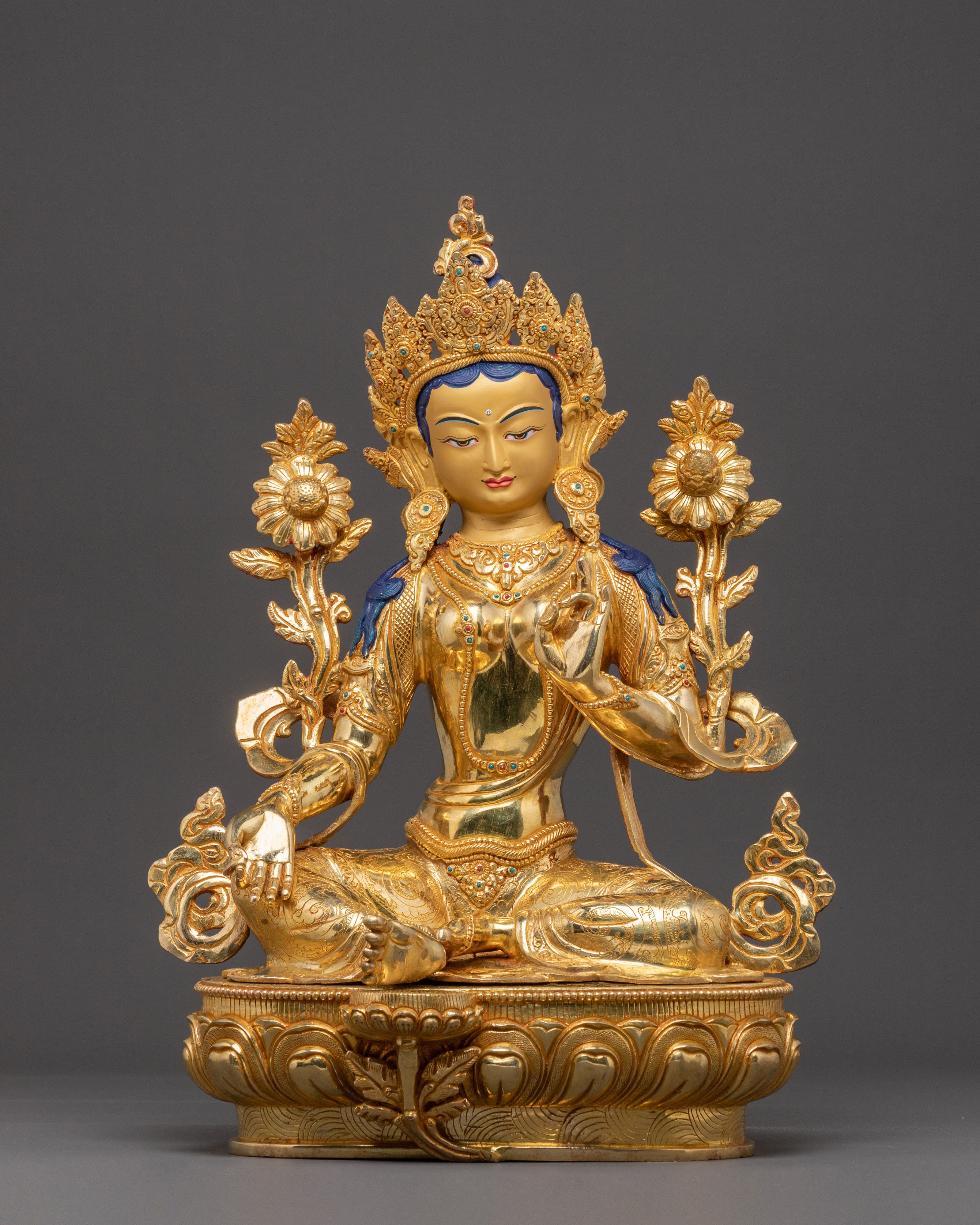 Statue of Handmade Mother Green Tara | Protector of Dharma