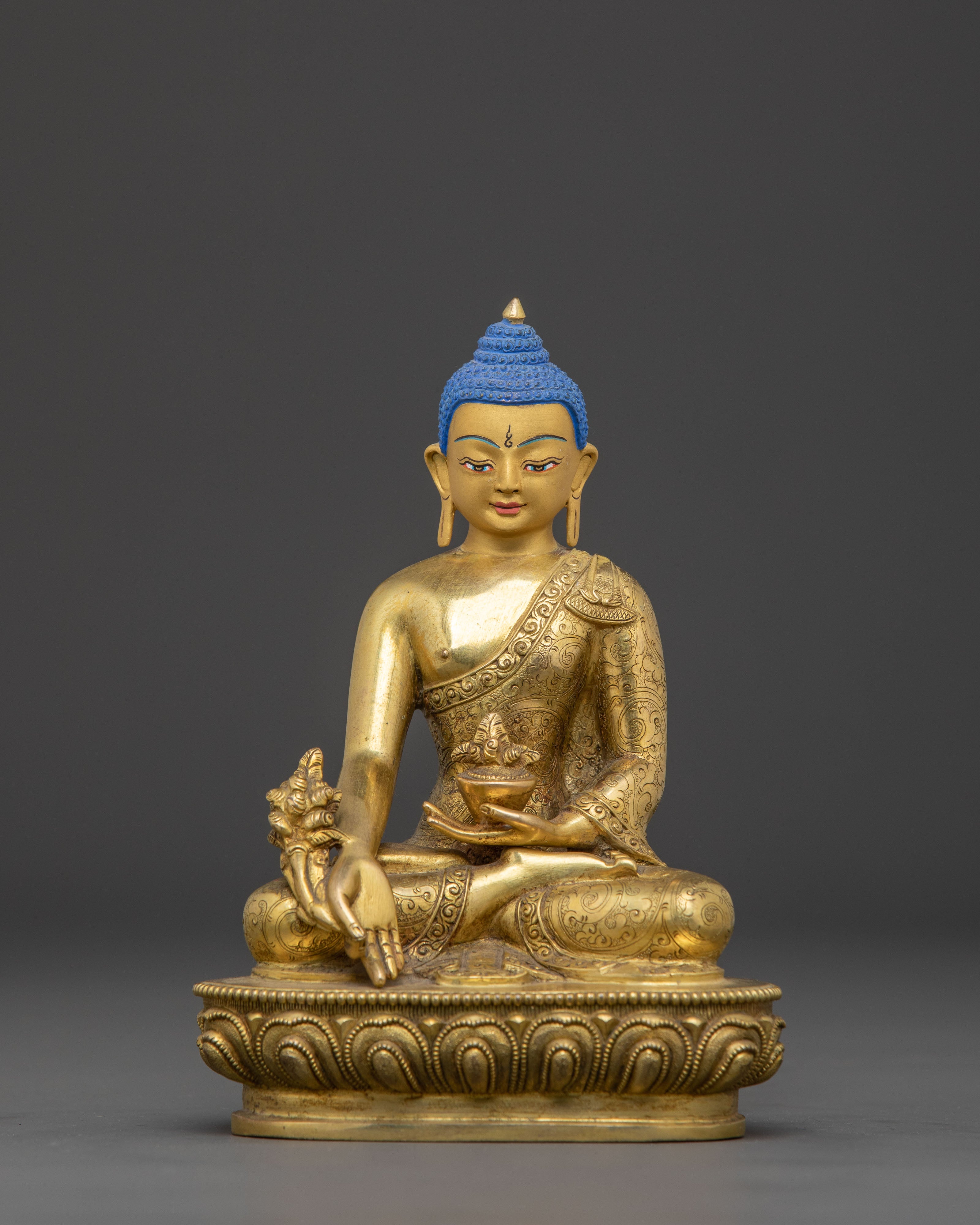 Medicine Buddha Healing Statue |  Spiritual Altar Decor