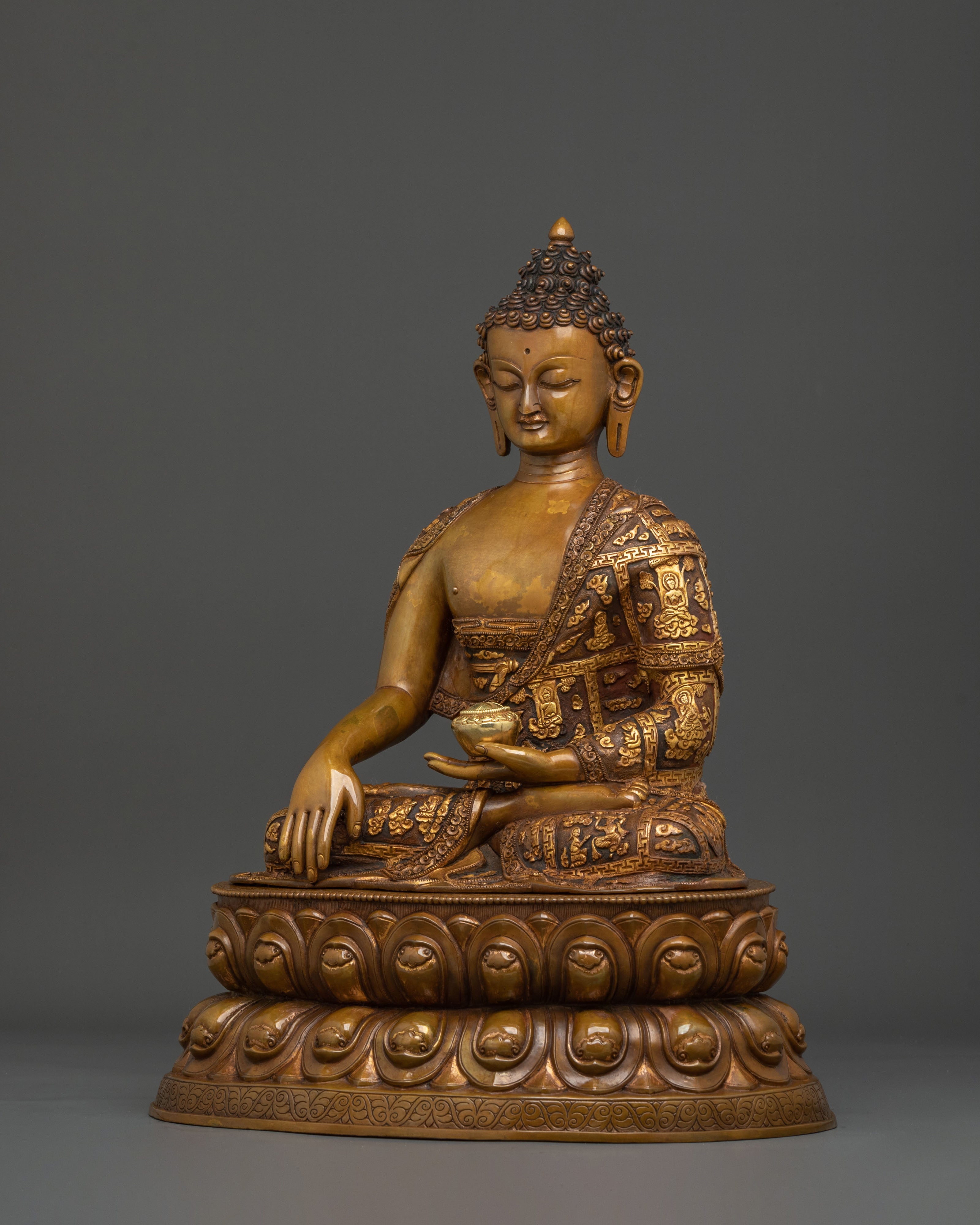 Hand-Carved Shakyamuni Buddha Figurine | Home Decor