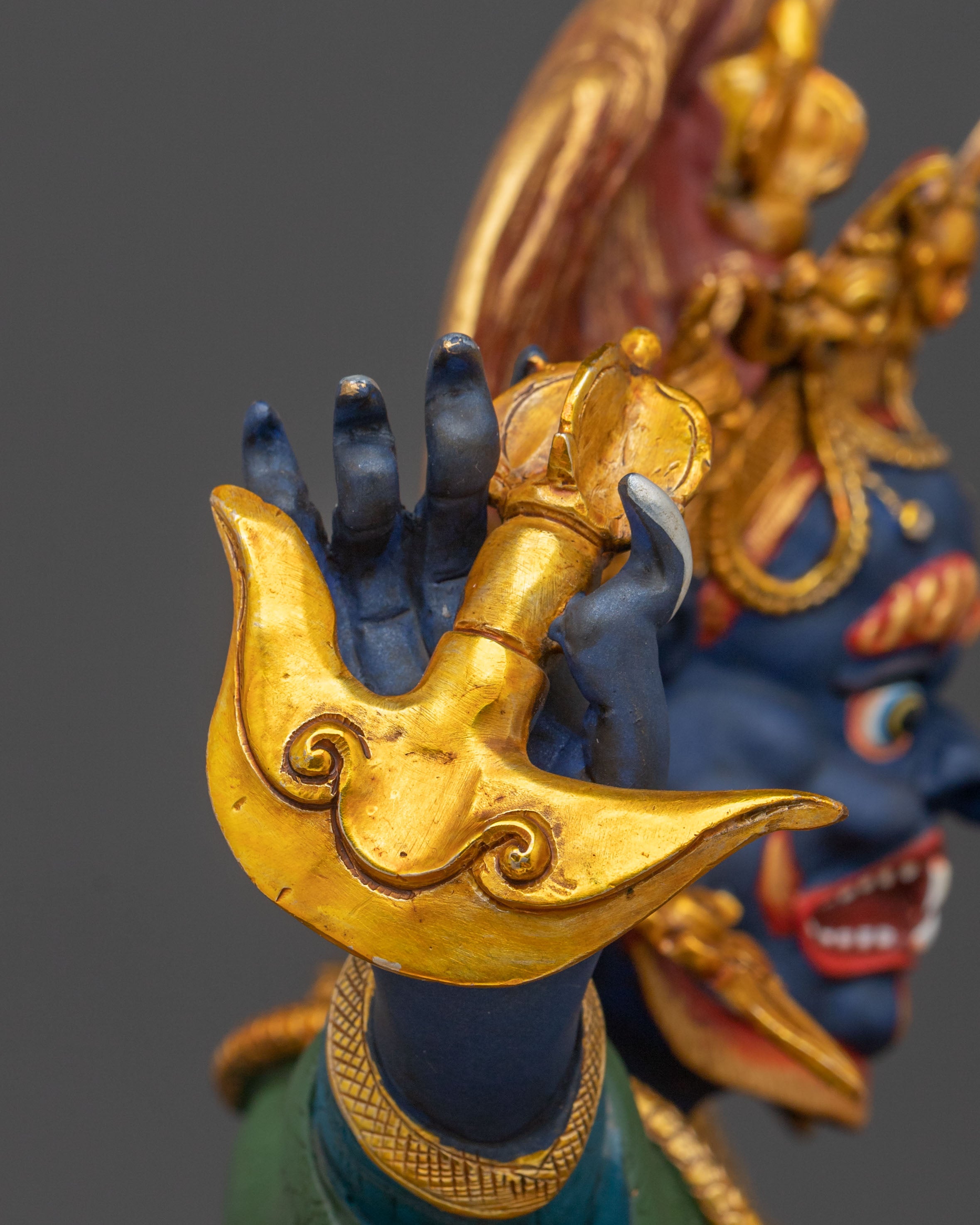 Handmade Mahakala Bernakchen Sculpture | Home Decor