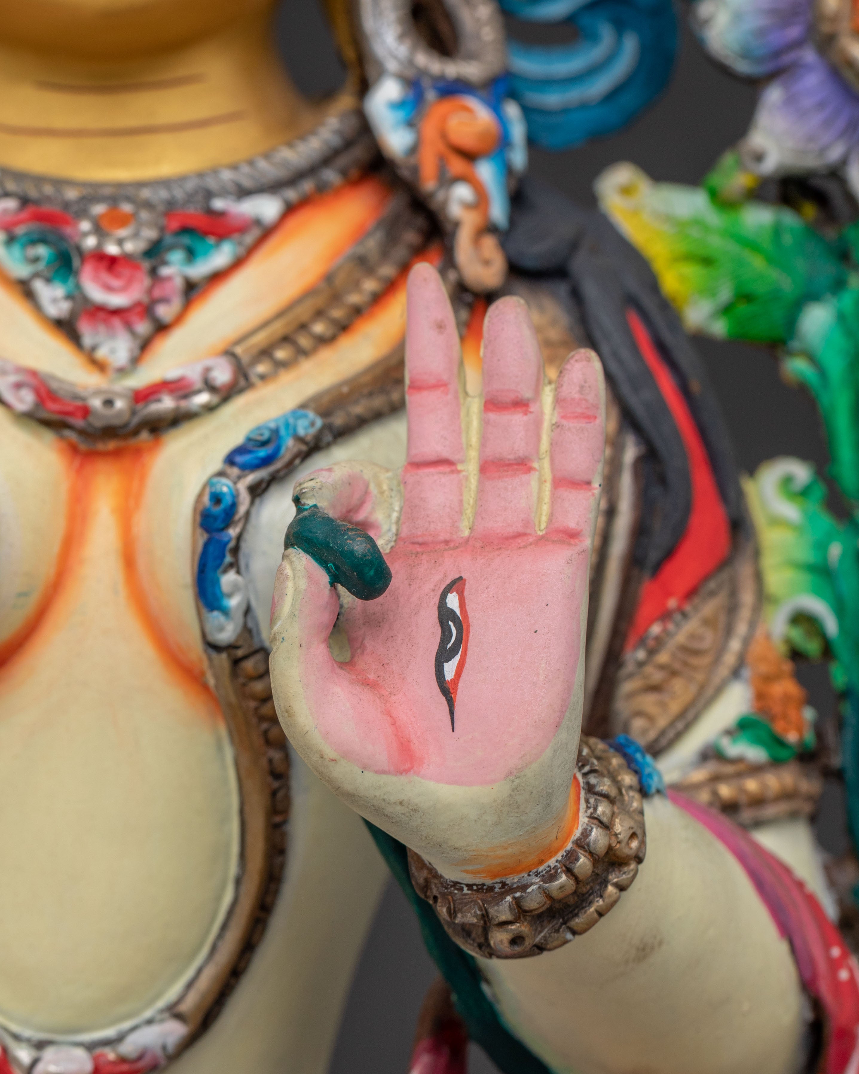 Healing Grace White Tara Statue – Gilded Copper Serenity