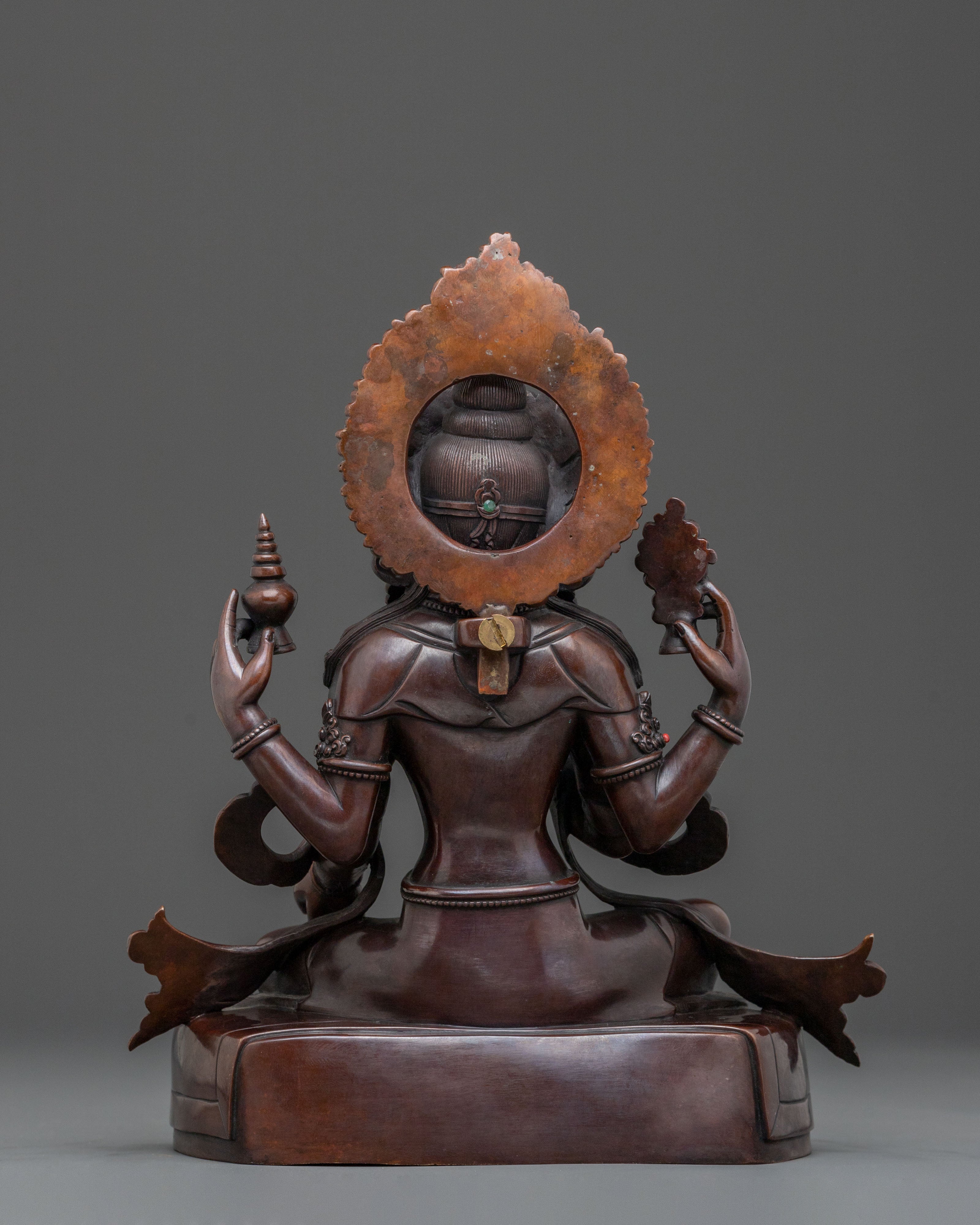 Goddess Laxmi: Handcrafted Sacred Statue