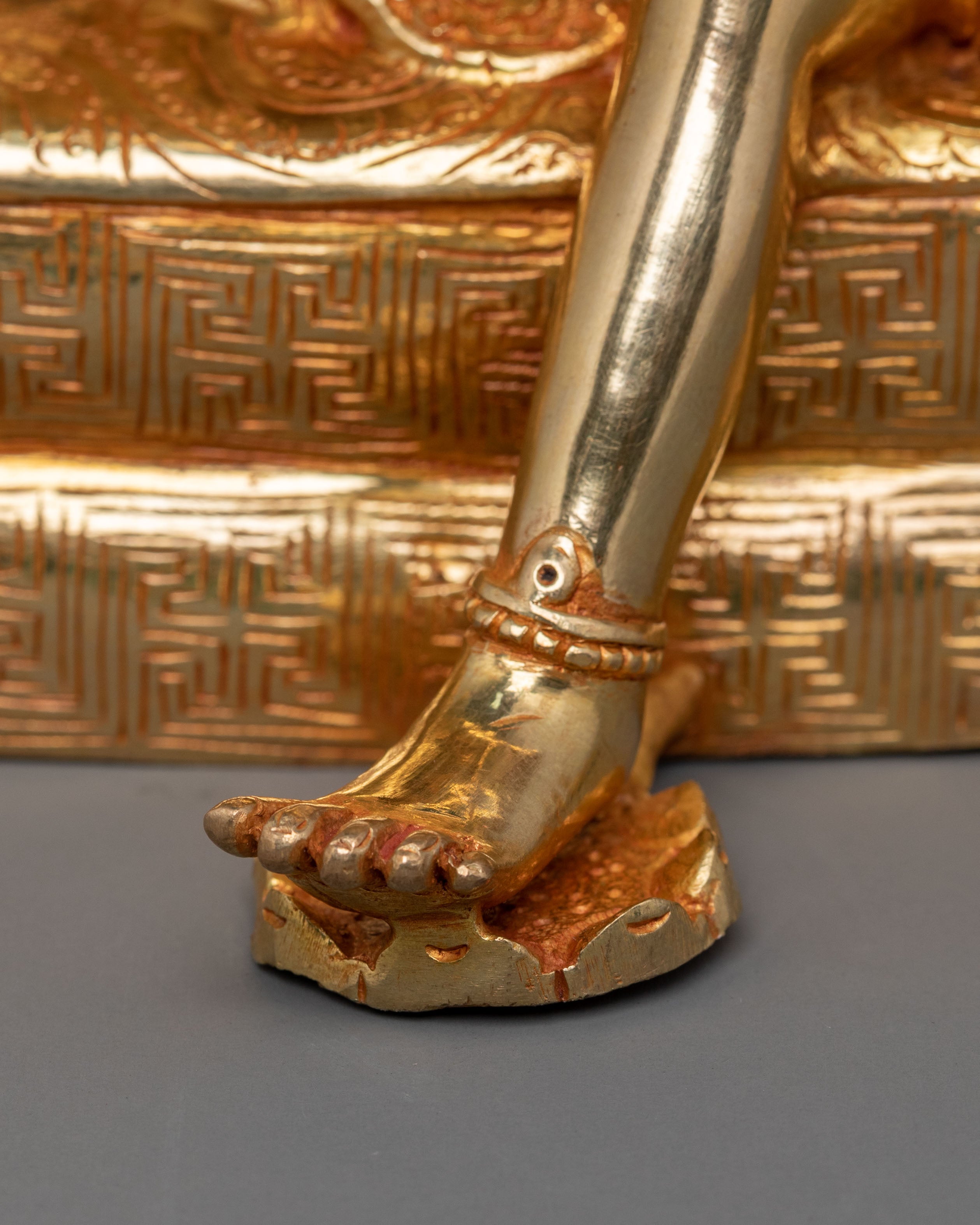 Naropa & Tilopa Statue Set | 24K Gold Gilded Figurines