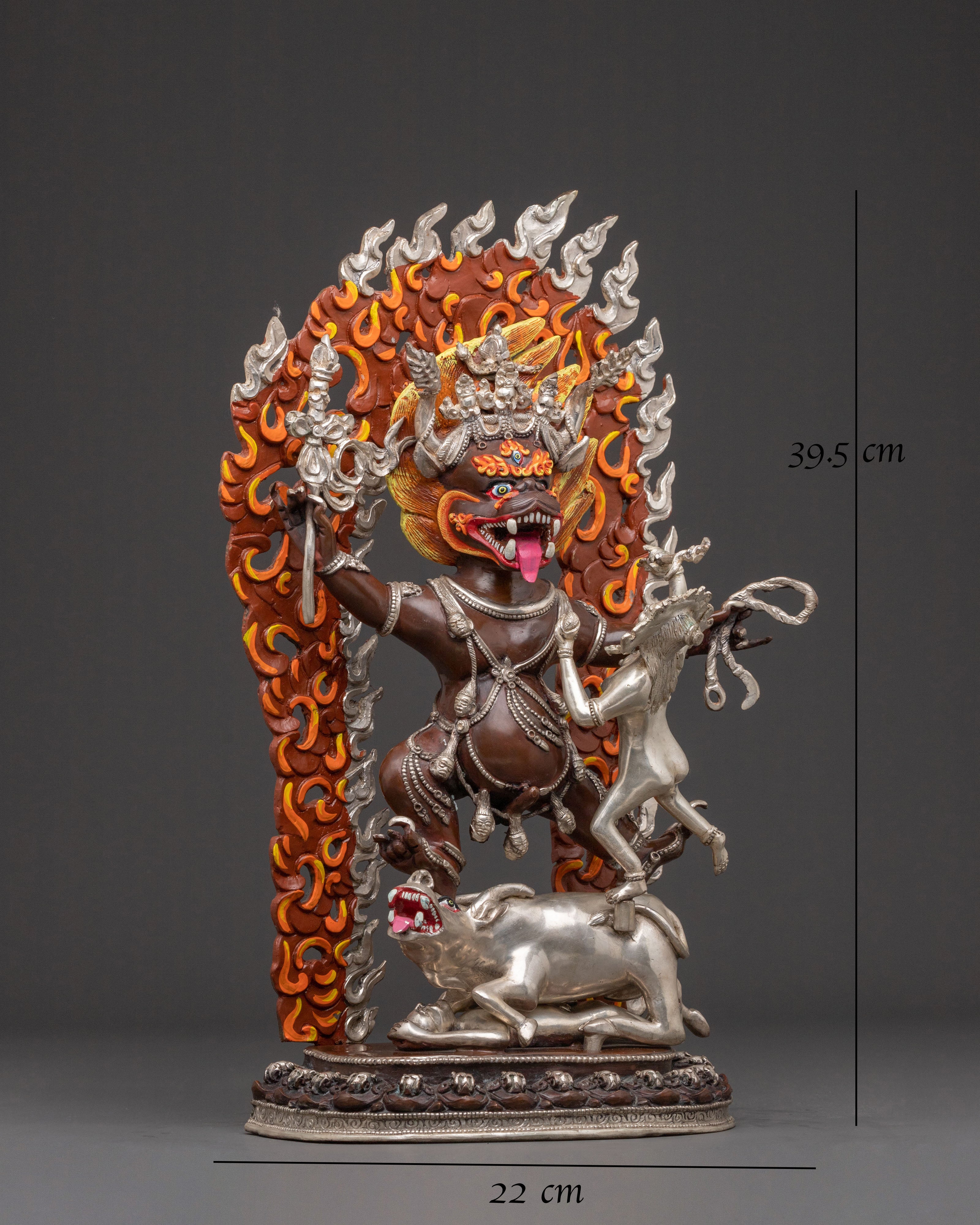Sacred Statue of Yamantaka with Vajravetali – Protective Fury