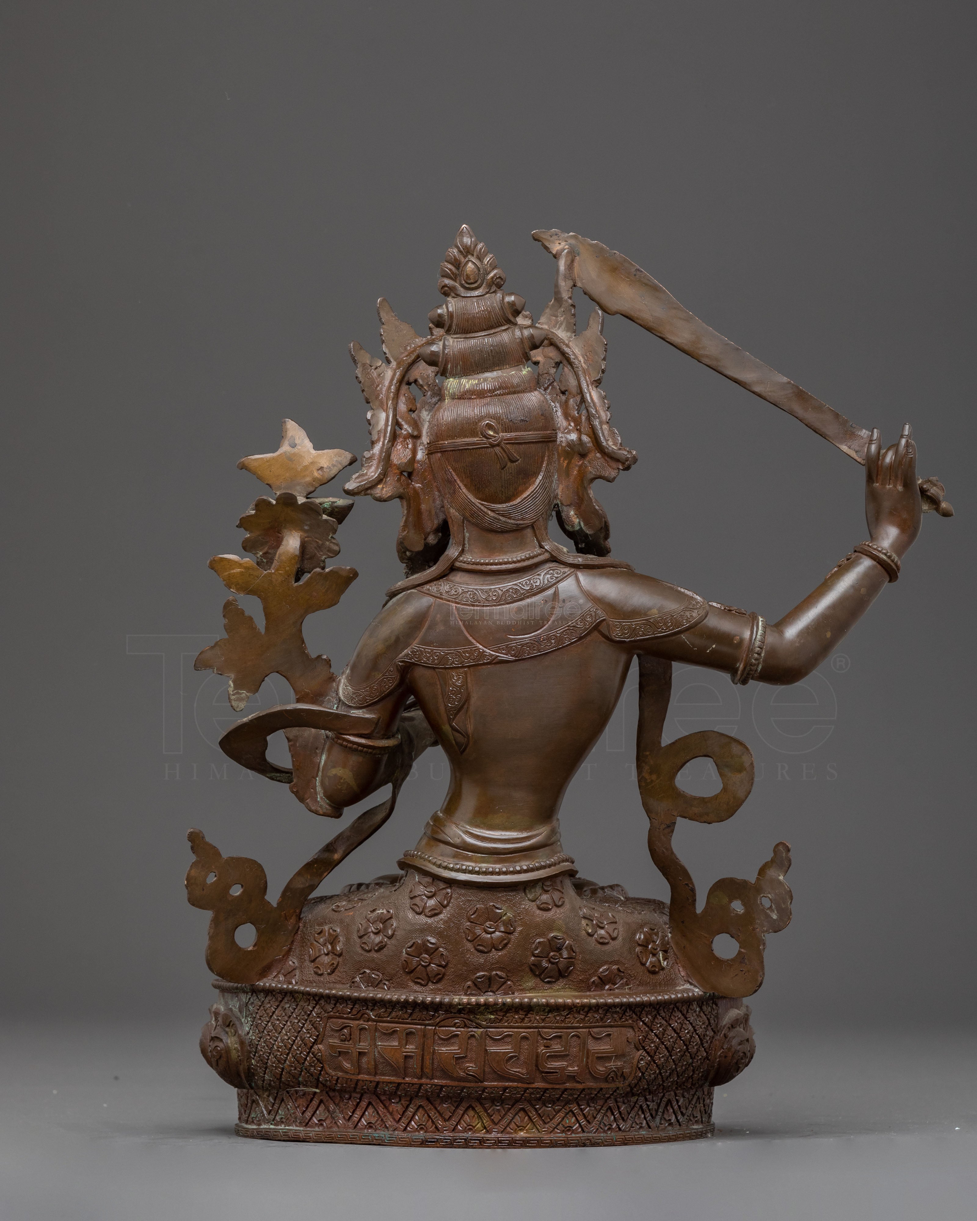 Handmade Tibetan Manjushri Bodhisattva Statue