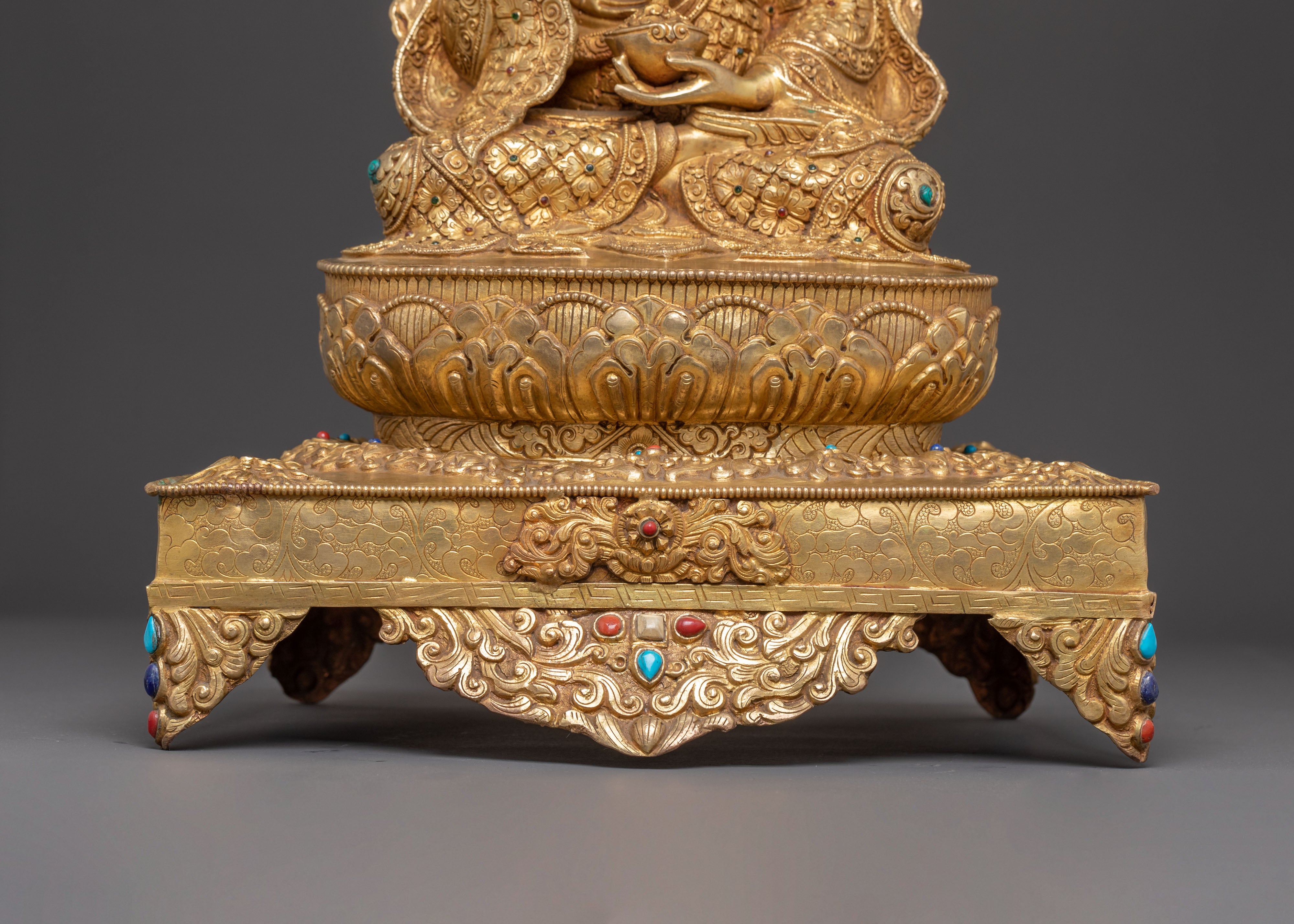 Guru Tsokye Dorje Handmade Statue with Torana : Lotus Born Master