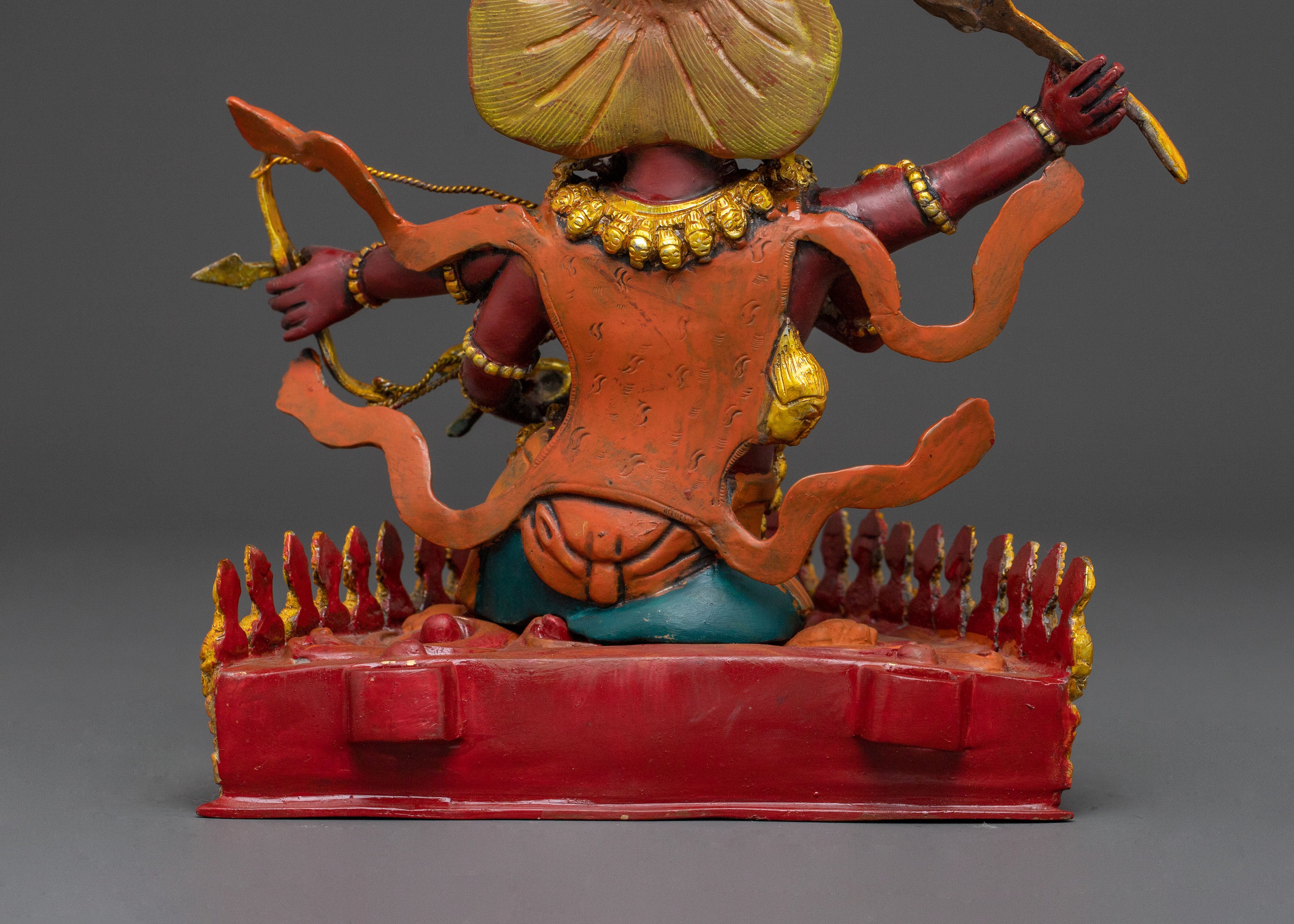 Rahula Wrathful Protector Statue | Handcrafted Devotion