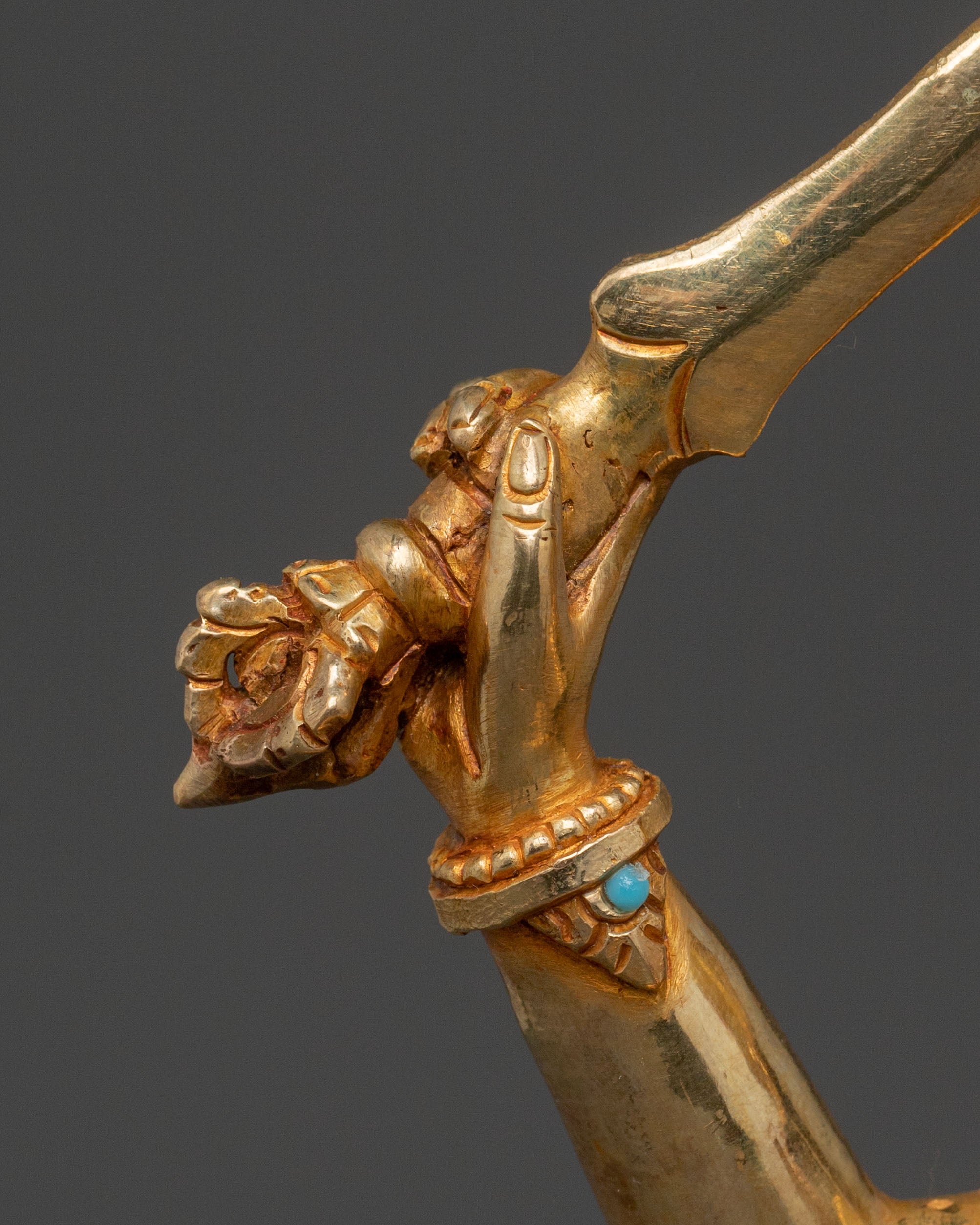 Manjushri Golden Sculpture | Bodhisattva of Wisdom