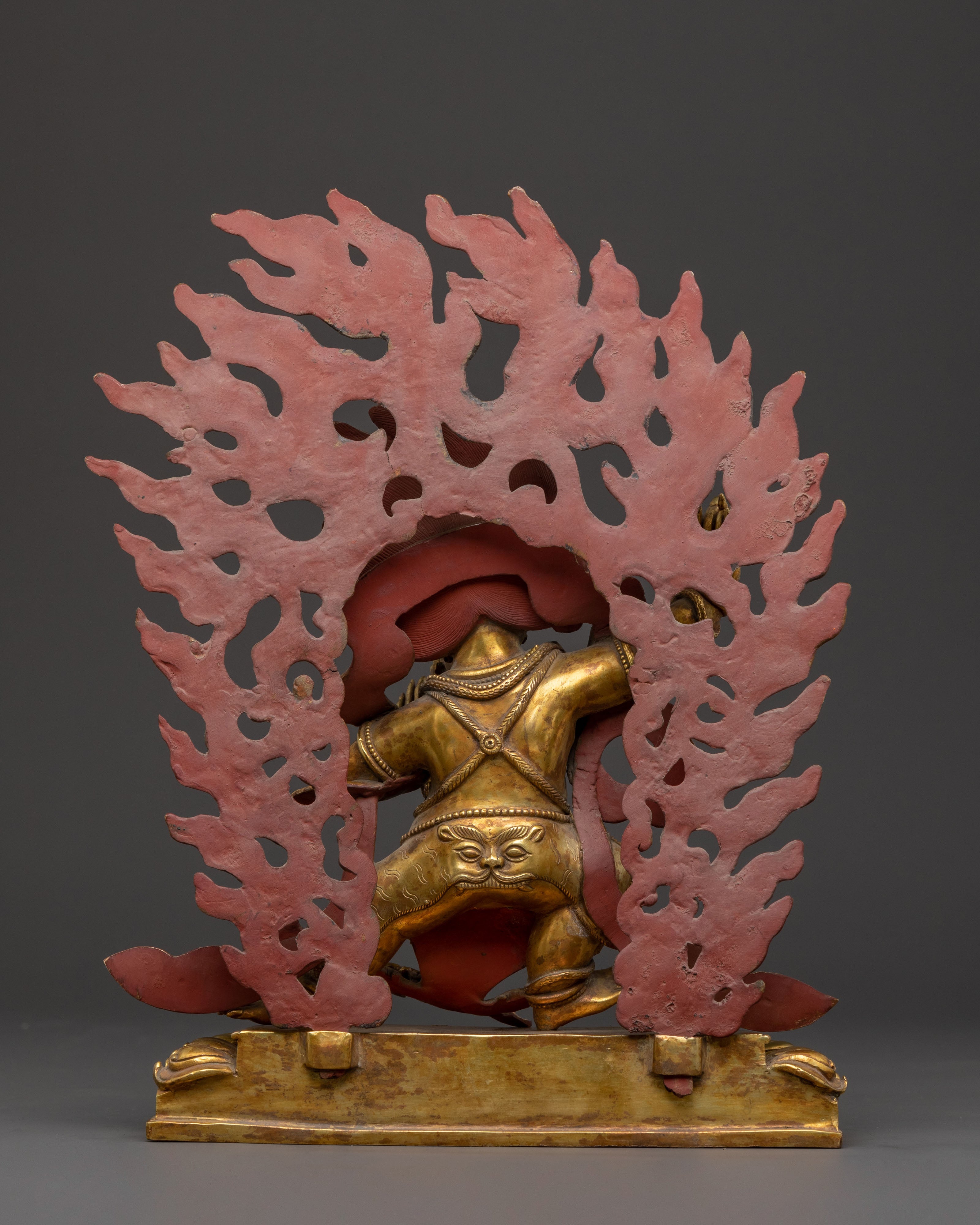 Vajrapani Buddhist Sculpture with Copper Body