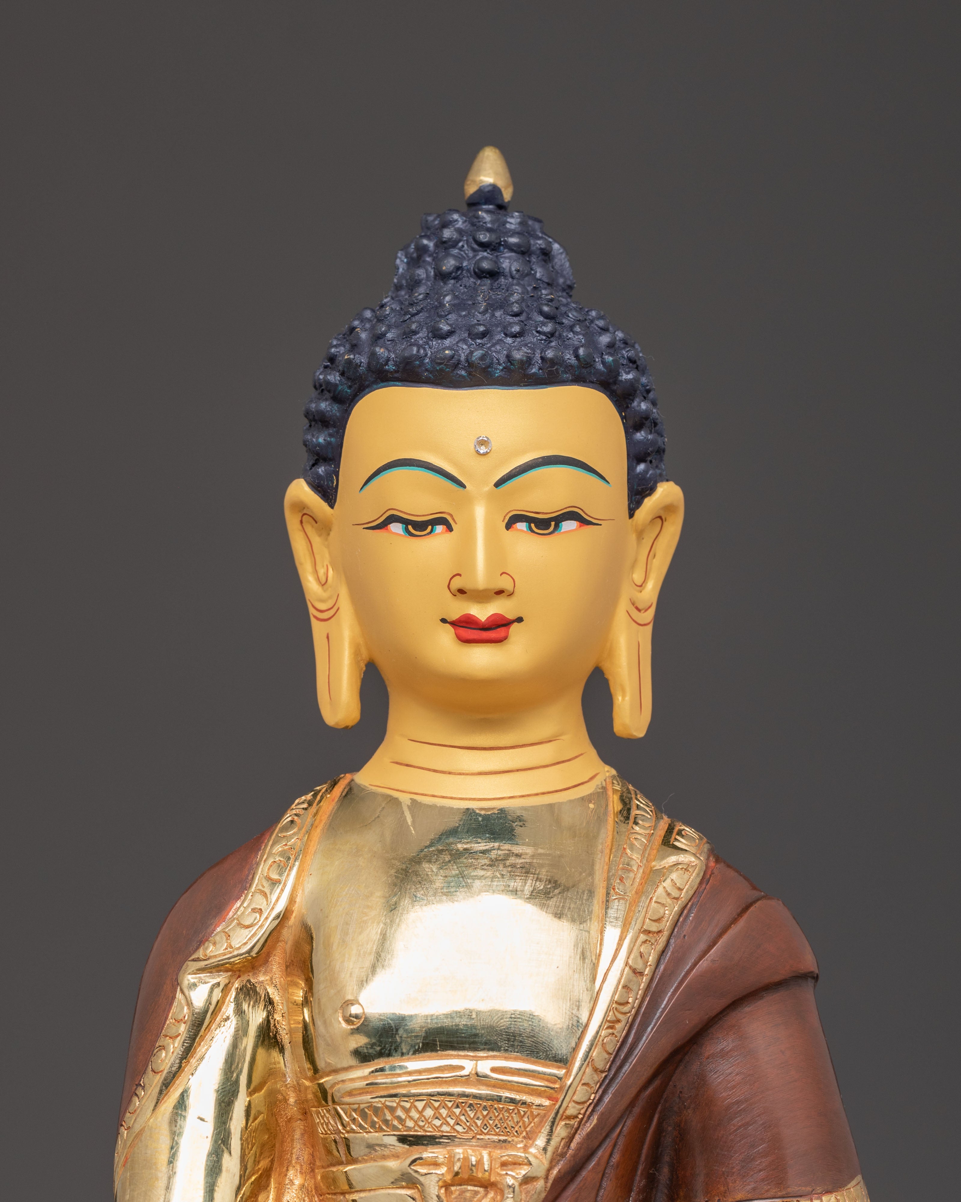 Buddha Shakyamuni Copper Handcrafted Statue | Enlightened Teacher