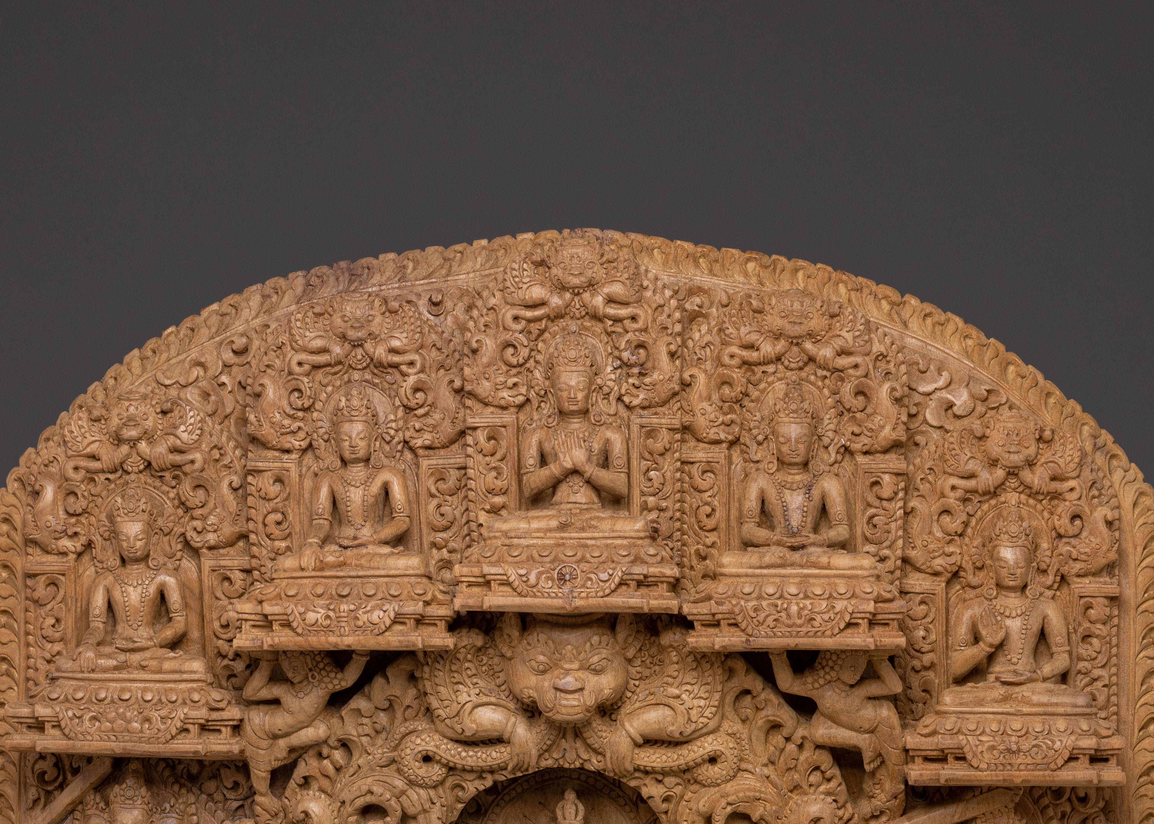 Vajrasattva Purification Wooden Sculpture | Home Decor